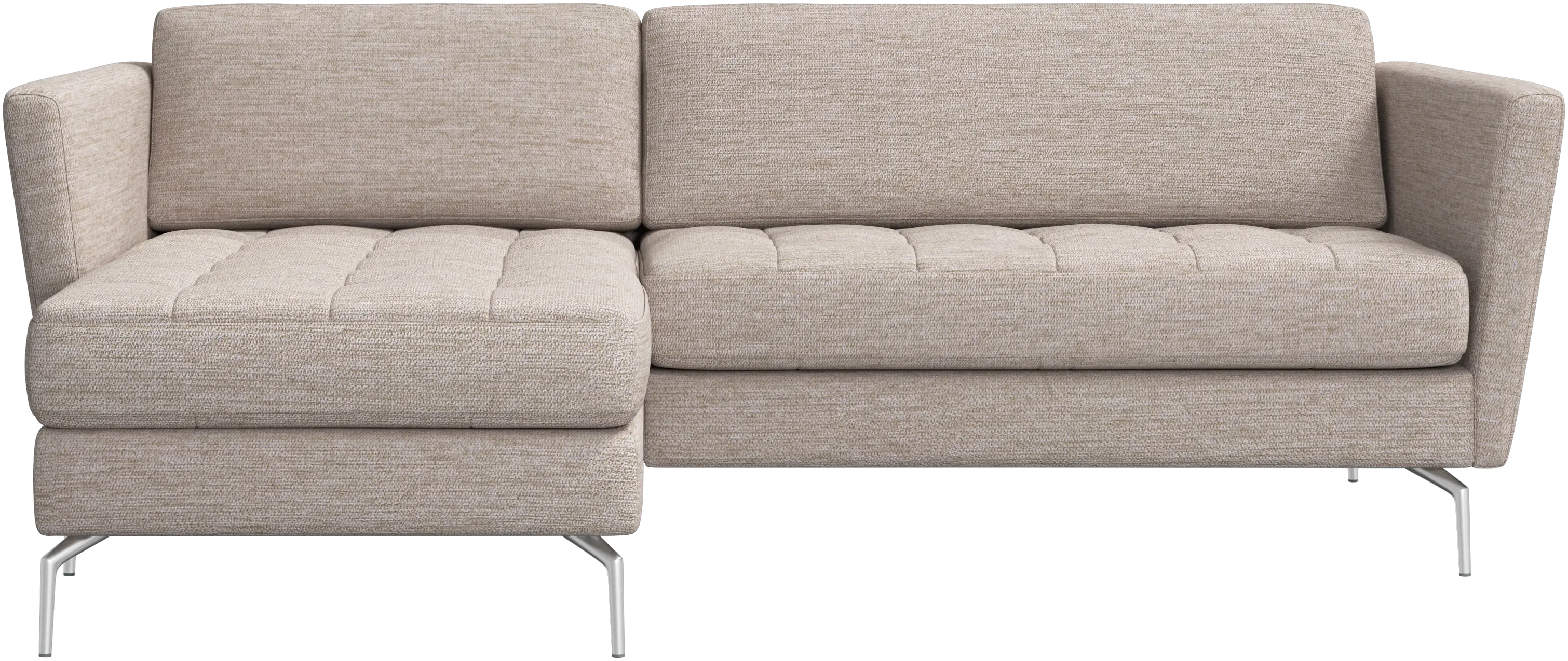 Osaka sofa with resting unit, tufted seat