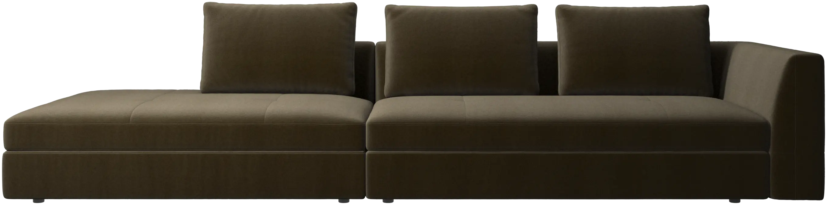 Bergamo sofa with lounging unit