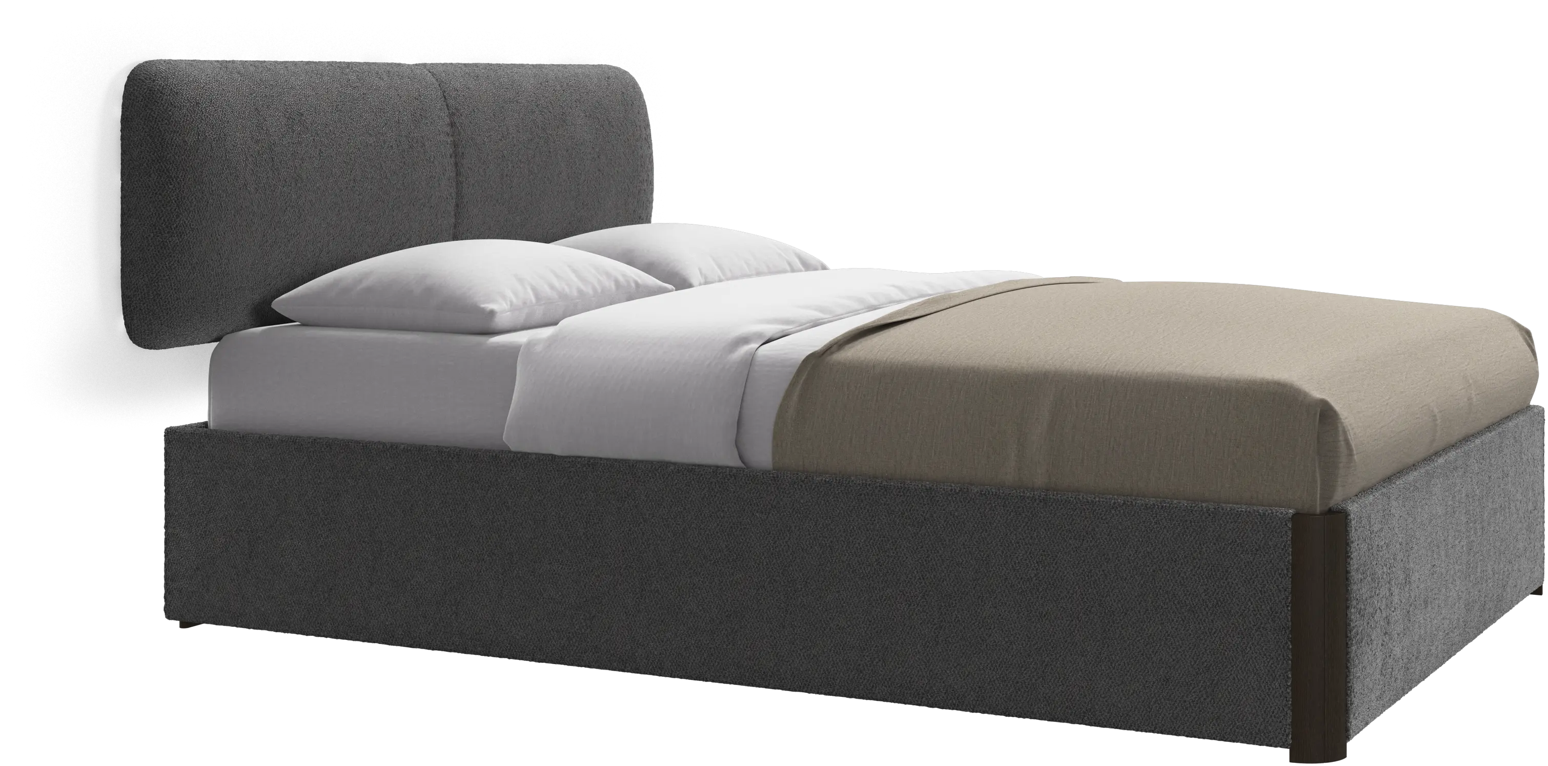 Element Bett, wandmontiertes Kopfteil, mit Lattenrost, exkl. Matratze
