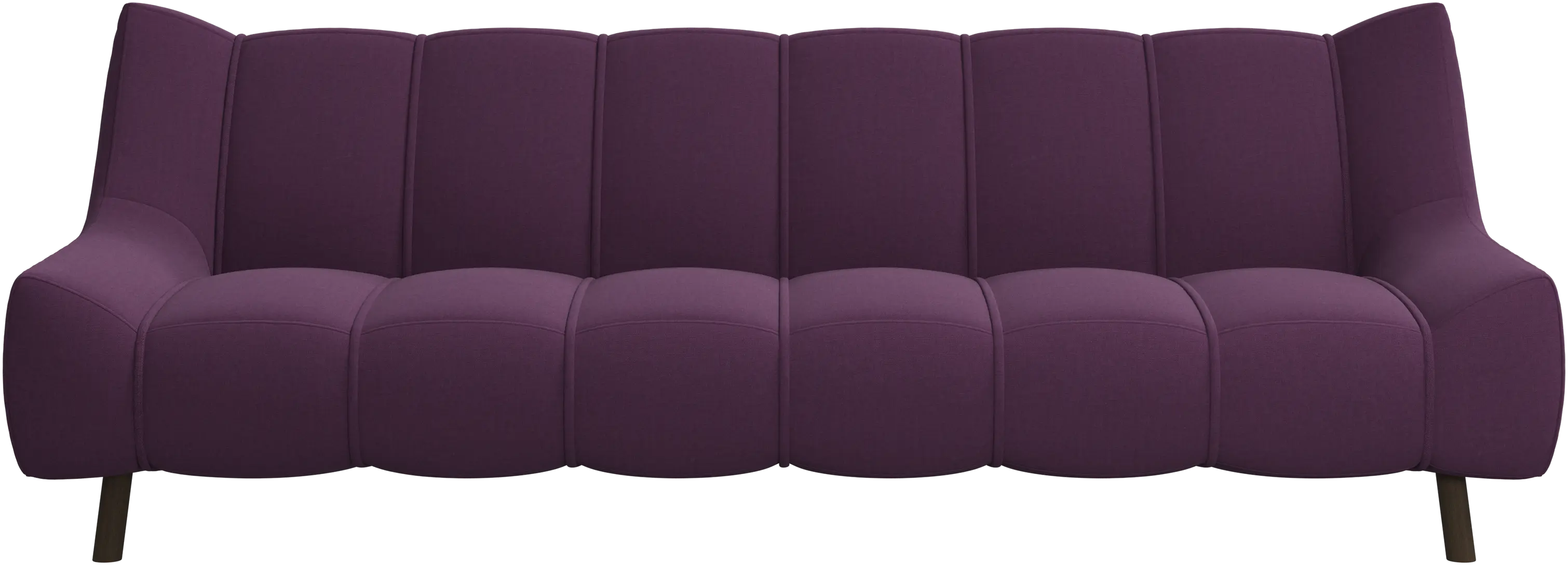 Canapé 3 places Nawabari, jambe en bois