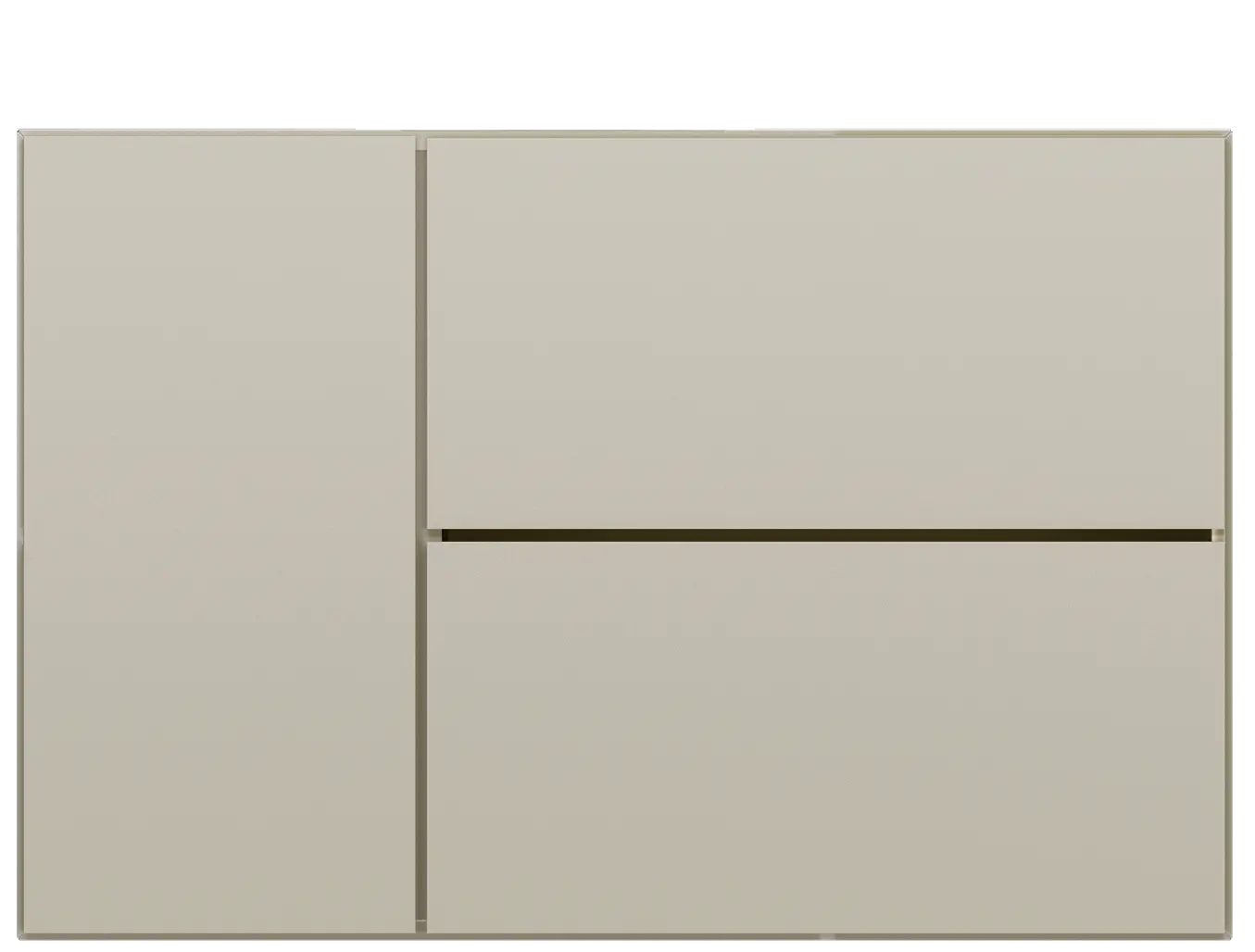 Lugano wall mounted wall system with drop down door