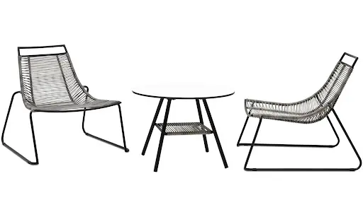 Outdoor Fauteuil lounge Elba avec coussin gris -50%