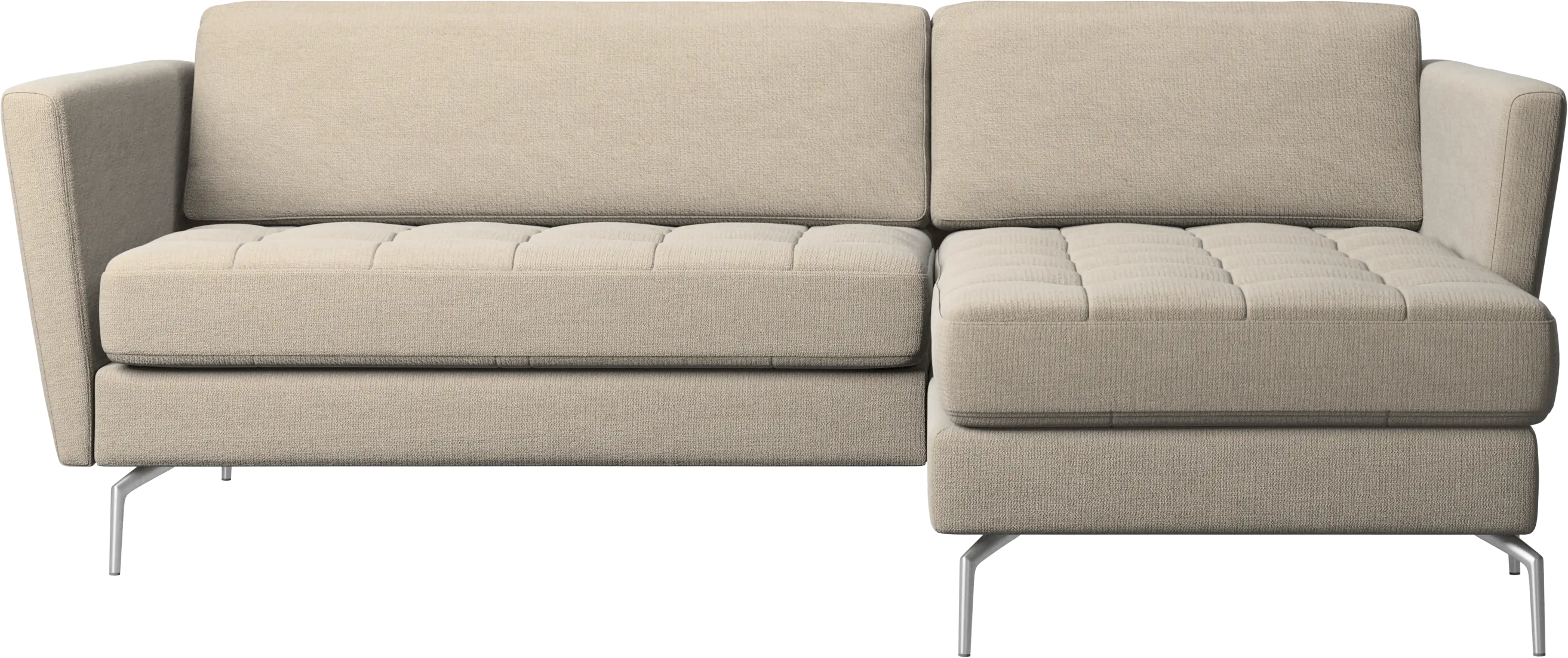 Osaka sofa with resting unit, tufted seat