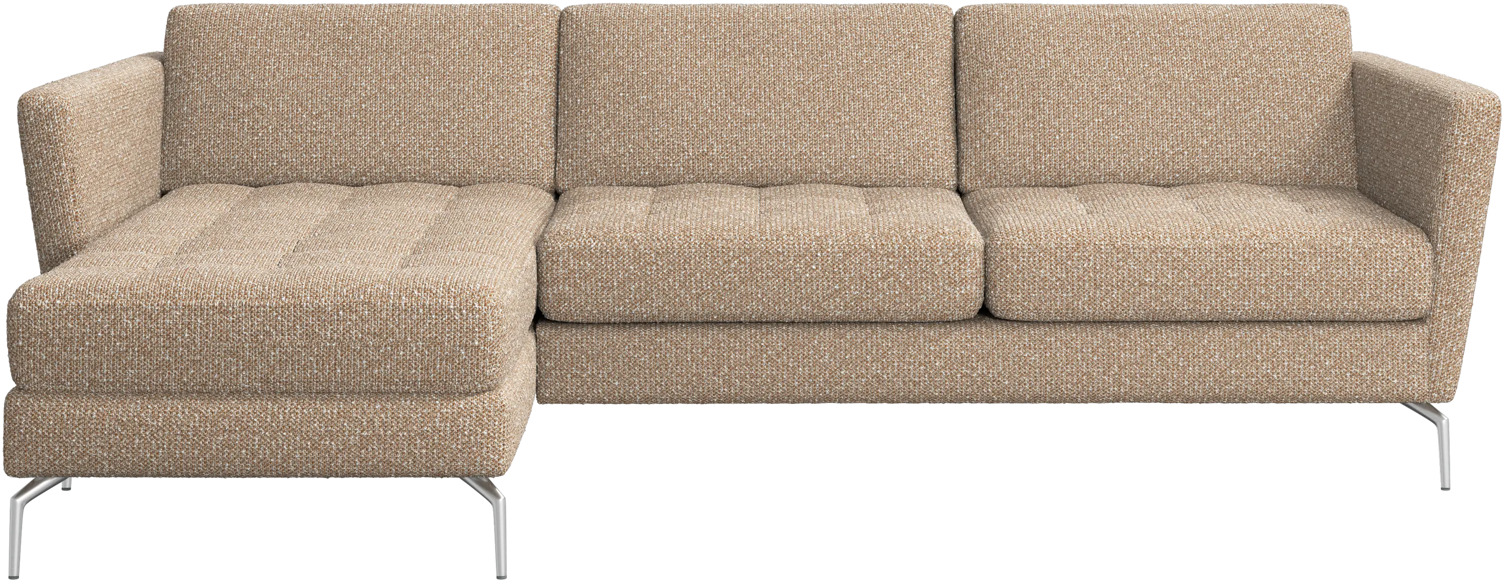 Osaka sofa with resting unit, tufted seat