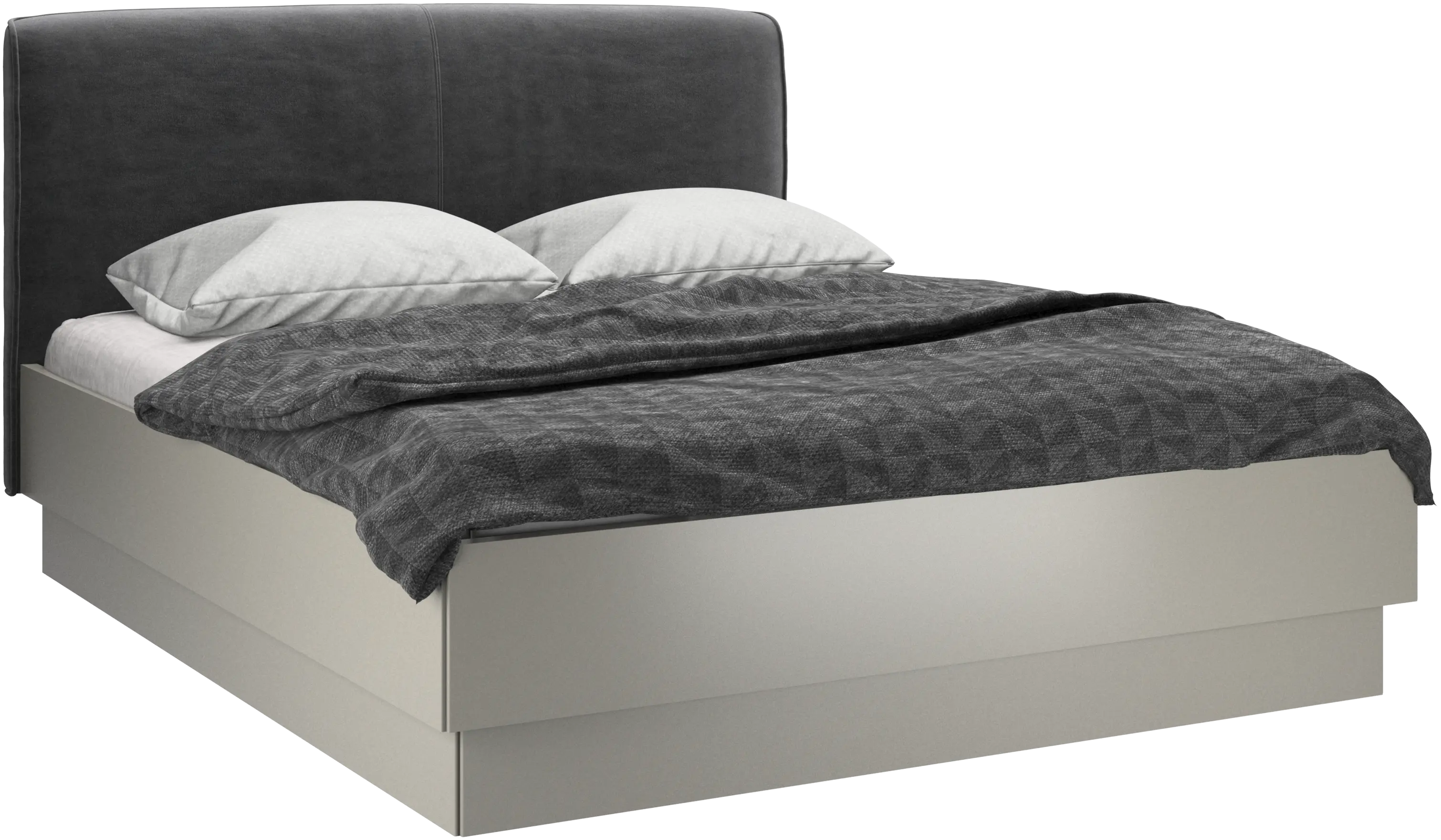 Houston, upholstered bed with storage