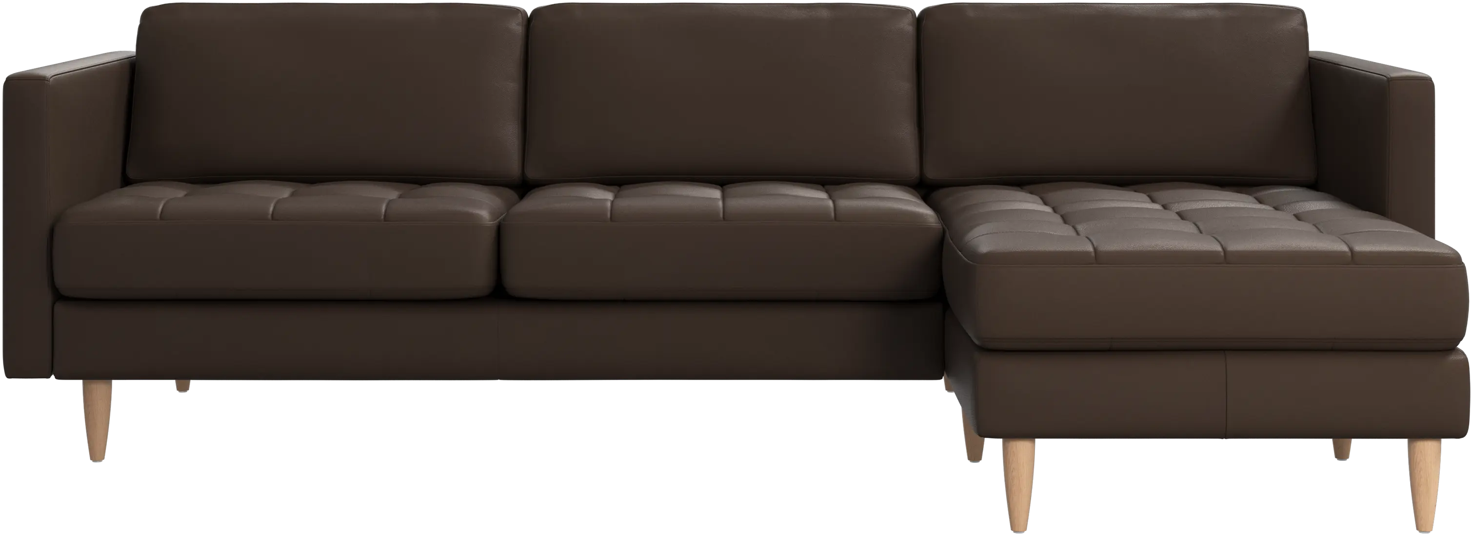 Osaka sofa with resting unit, tufted seat