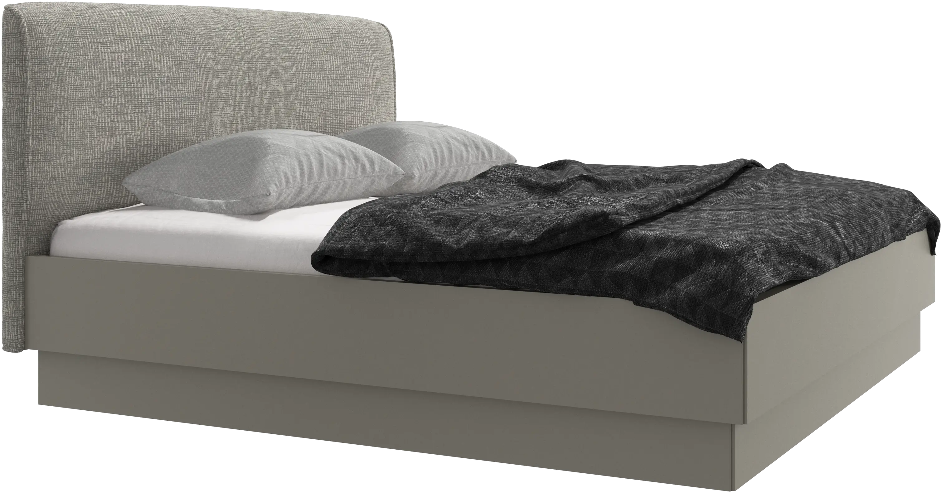 Houston, upholstered bed with storage