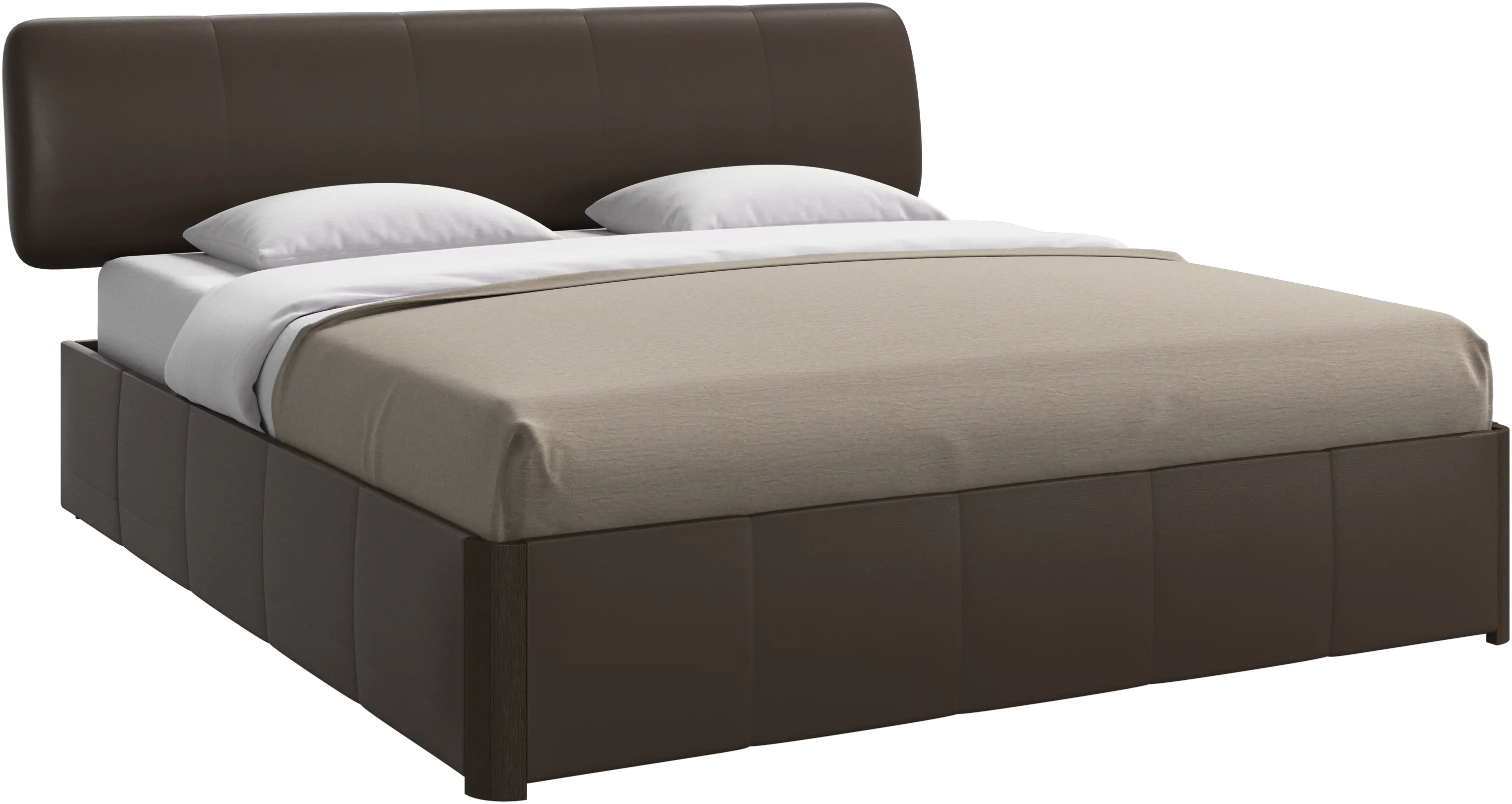 Element bed, bed-mounted headboard, without slats, excl. mattress