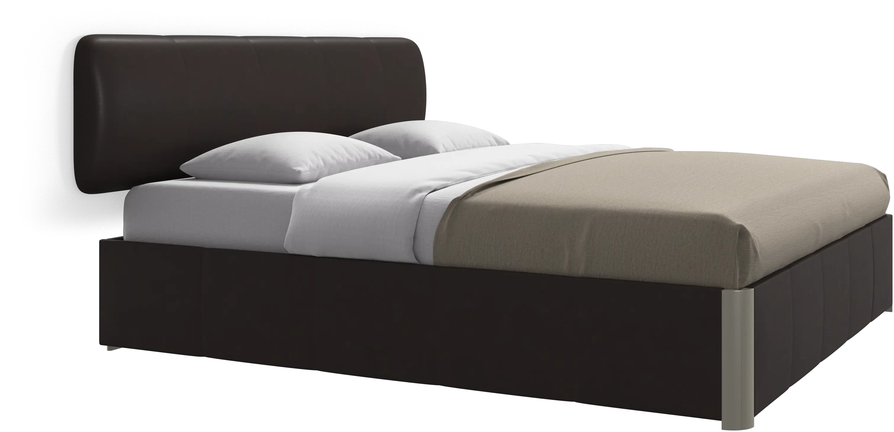 Element bed, wall-mounted headboard, with slats, excl. mattress