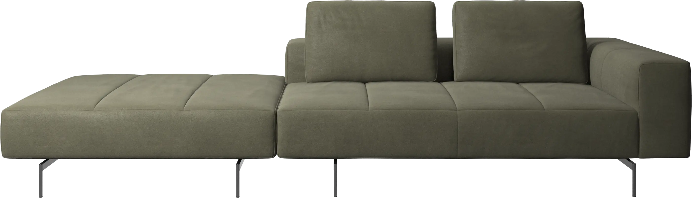 Amsterdam sofa with footstool on left side