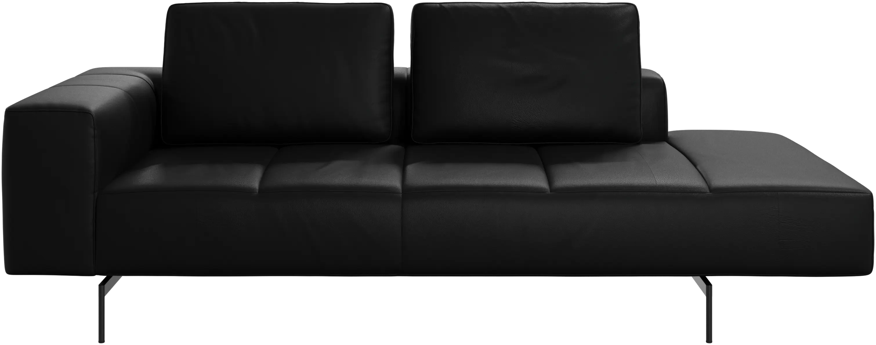 Amsterdam resting module for sofa, armrest left, open end right