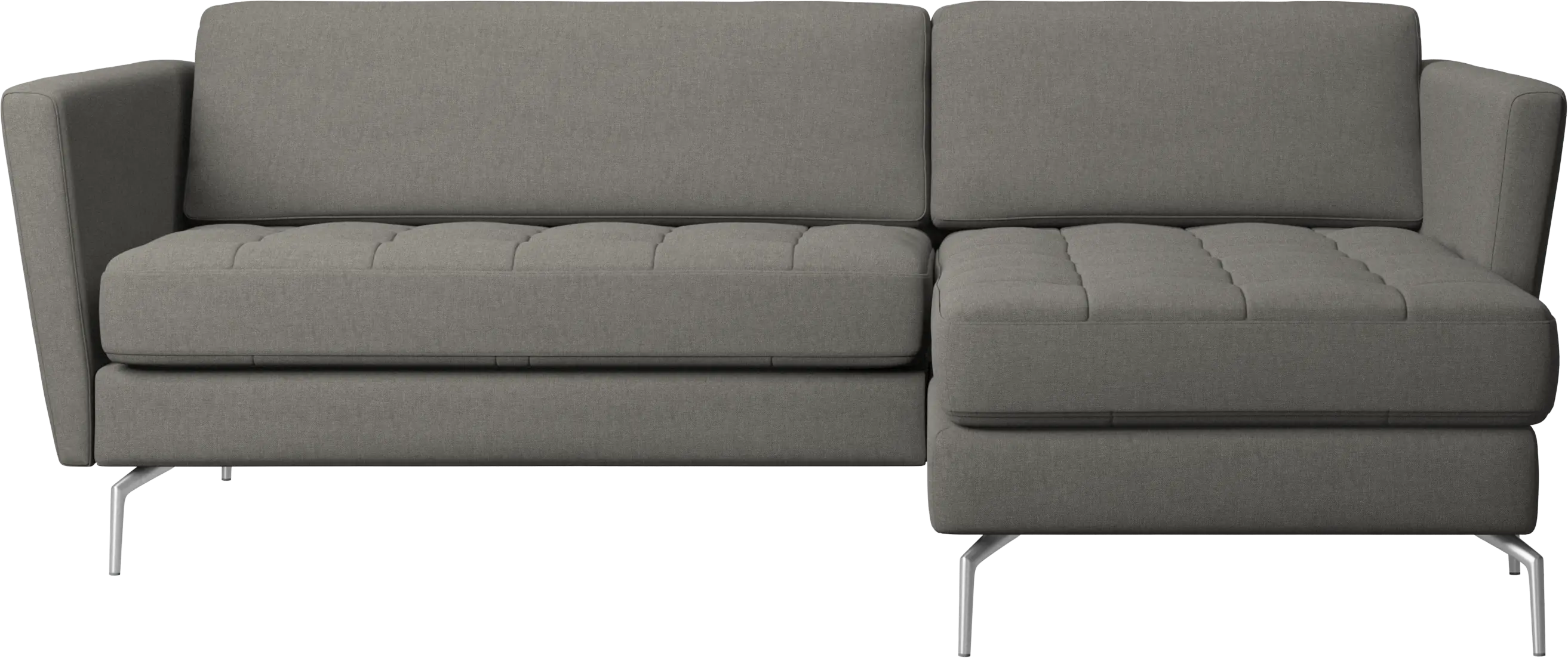Osaka sofa with resting unit, tufted seat