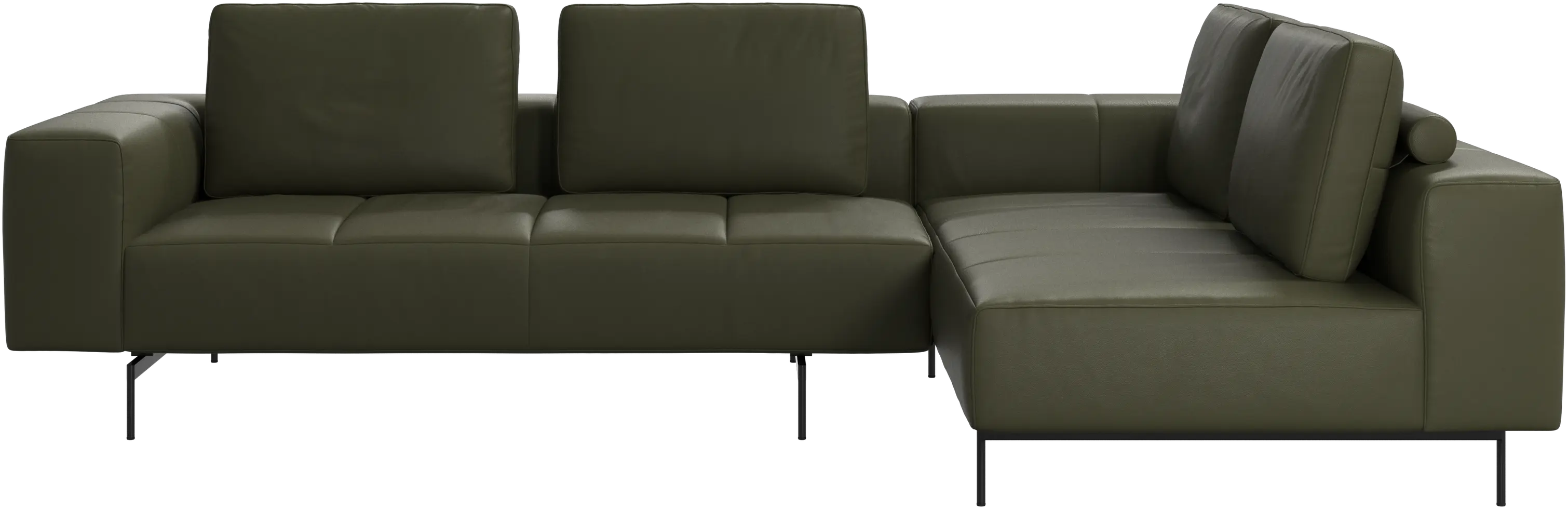 Amsterdam corner sofa with lounging unit