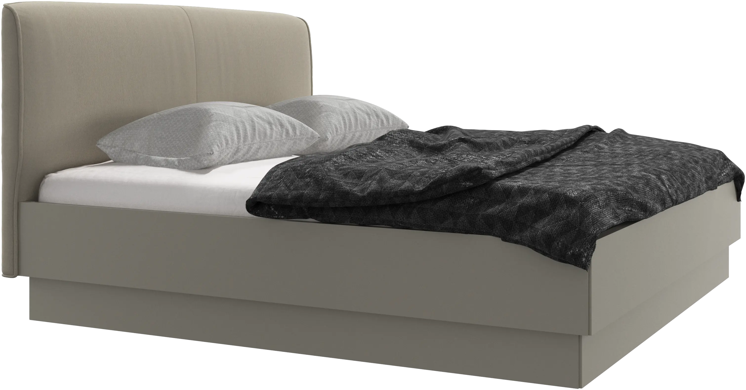 Houston, upholstered bed with storage