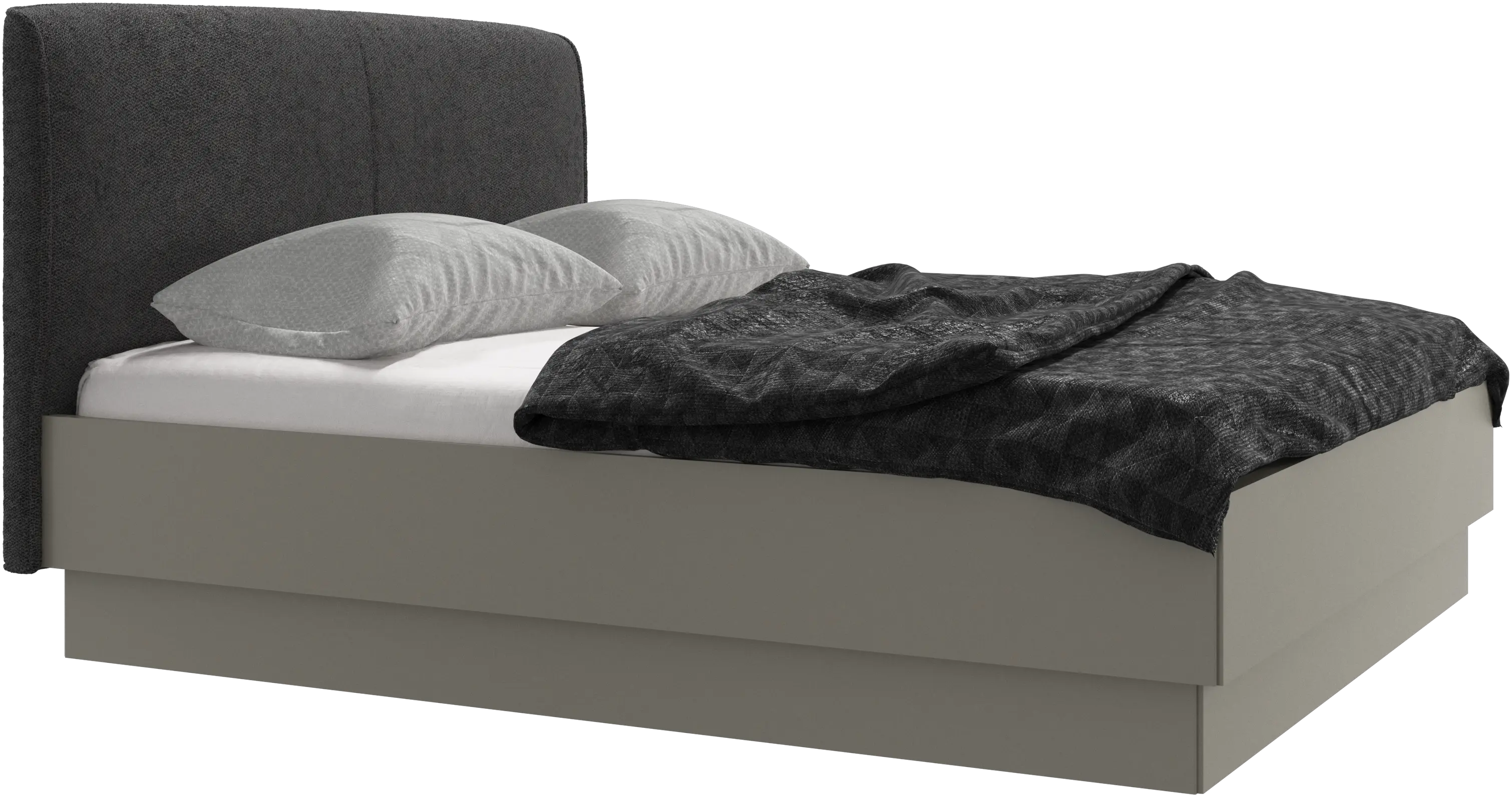 Houston, upholstered bed with storage