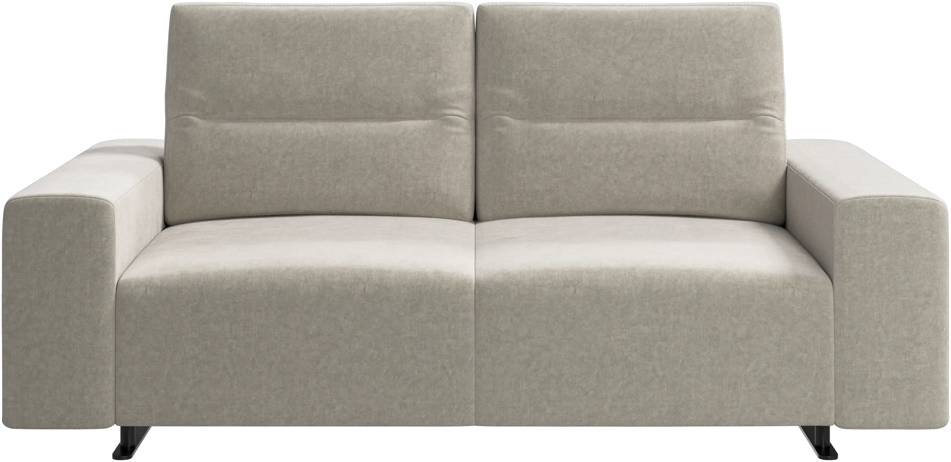 Hampton sofa with adjustable back and storage on the right side