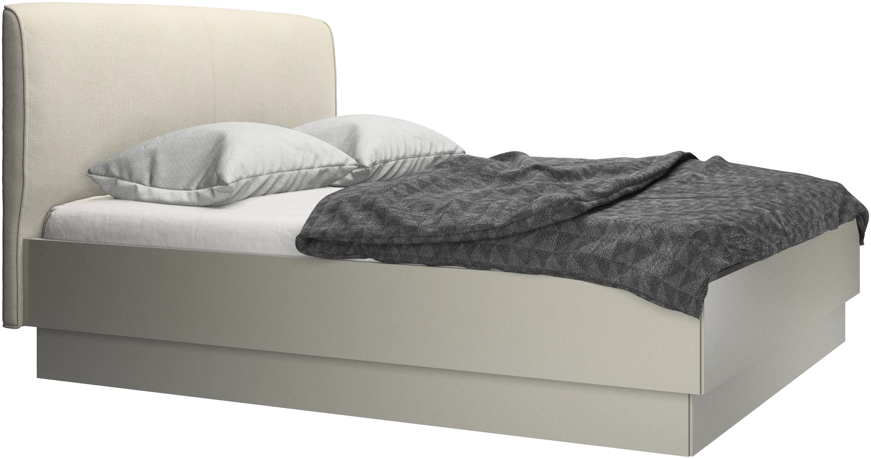 Houston, upholstered bed with storage