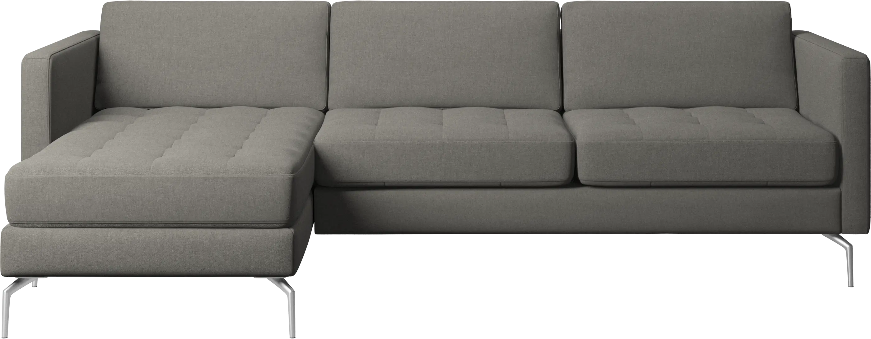 Osaka sofa with resting unit, tufted seat