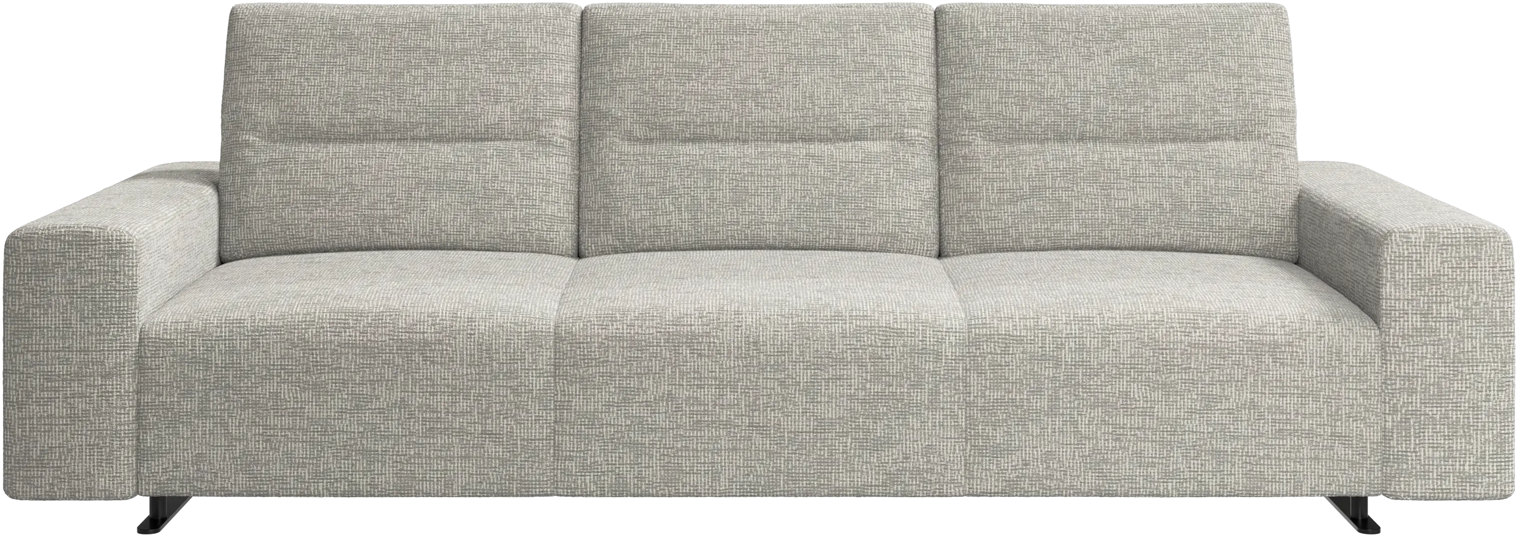 Hampton sofa with adjustable back and storage on the left side