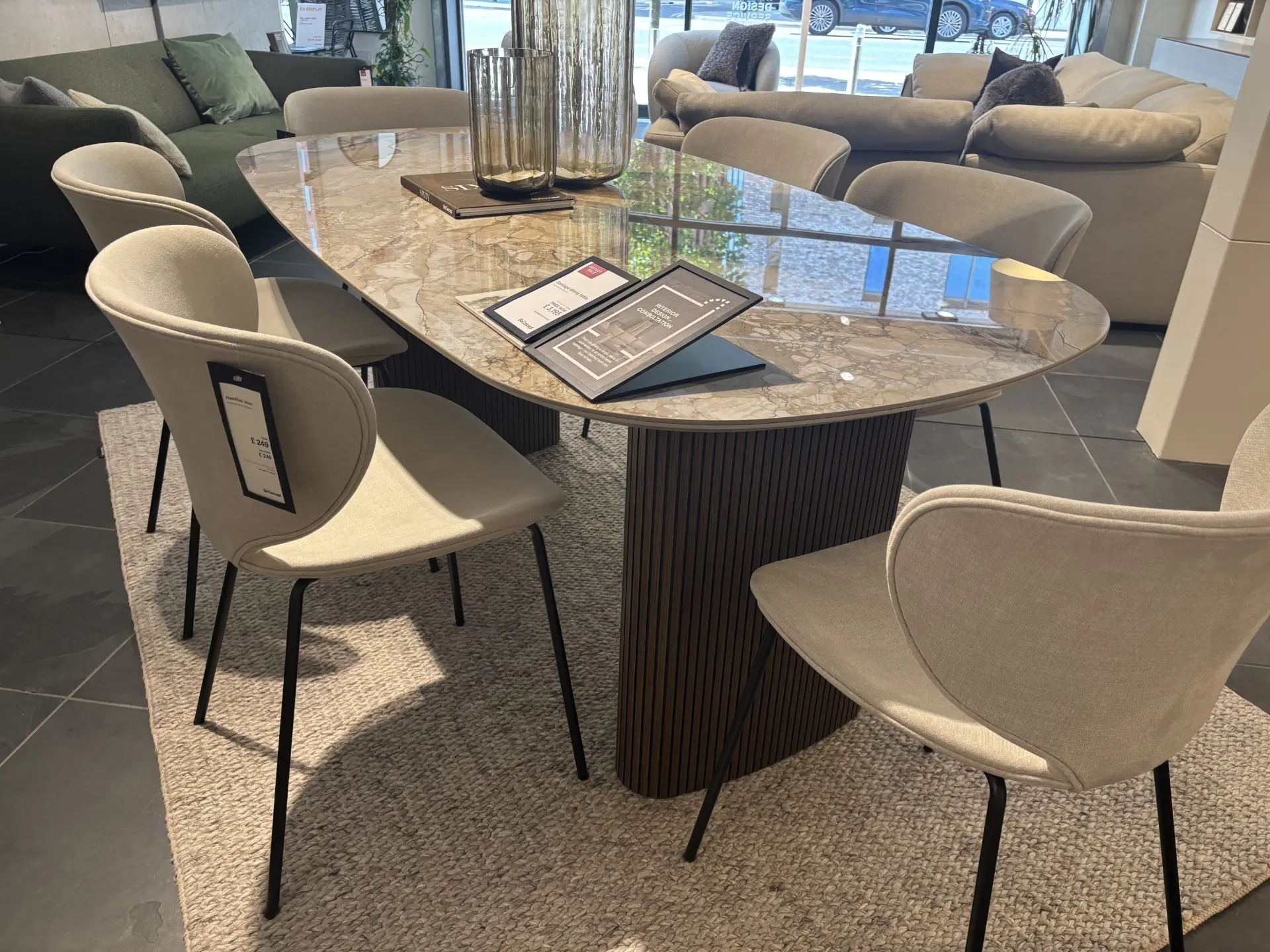 Dining tables Santiago dining table - Brown ceramic