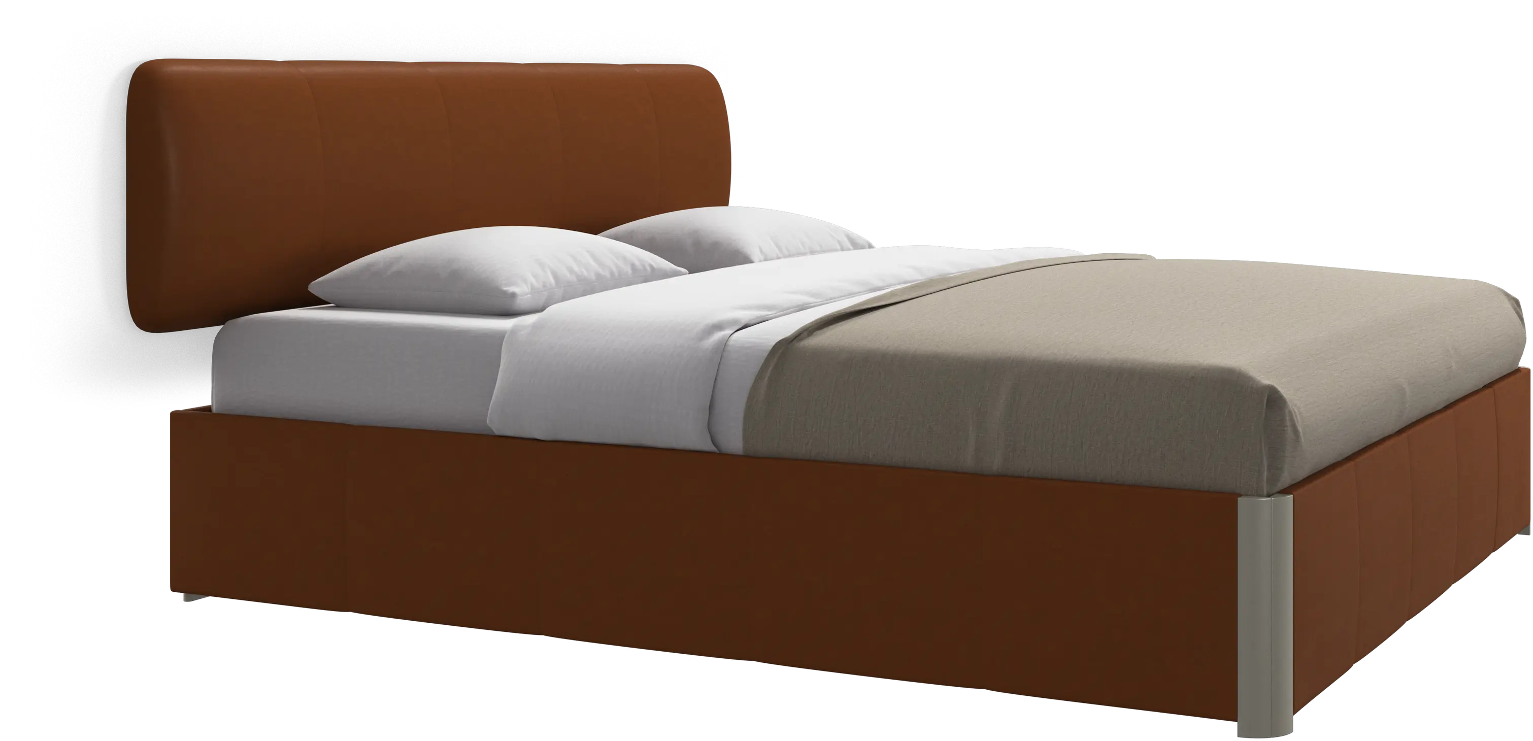 Element bed, wall-mounted headboard, with slats, excl. mattress