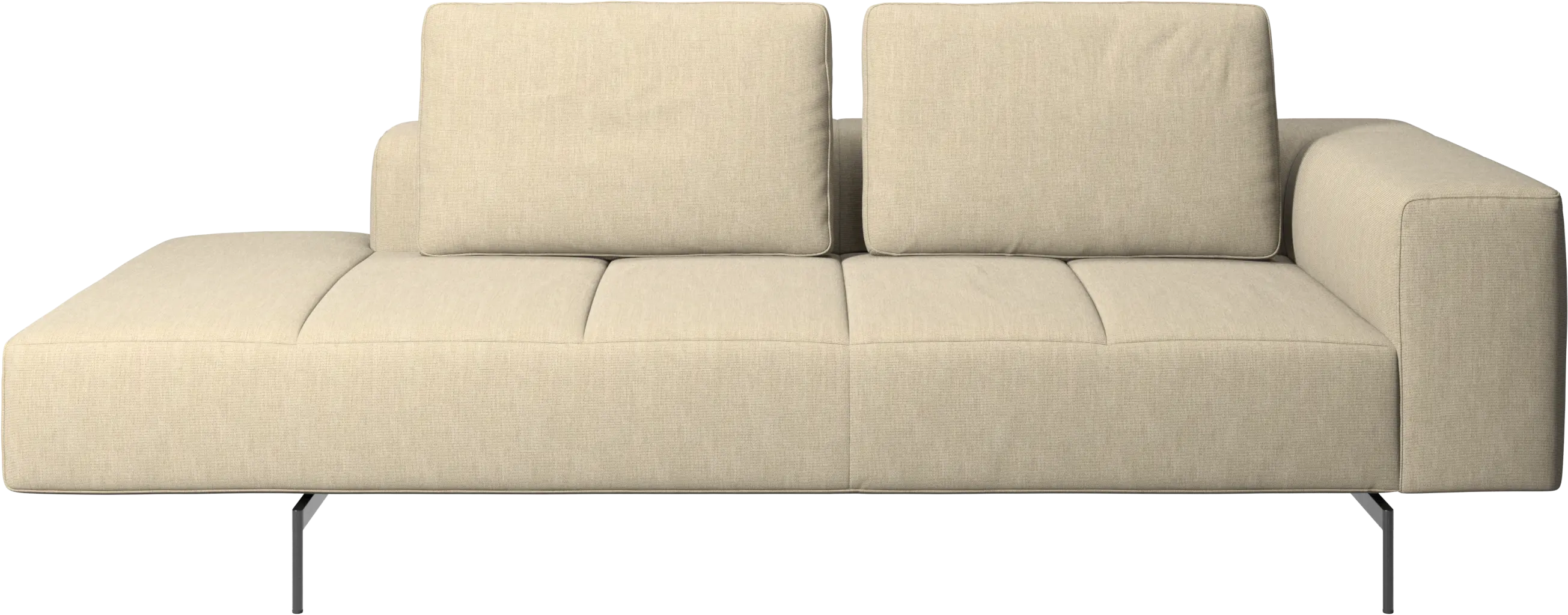 Amsterdam resting module for sofa, armrest right, open end left