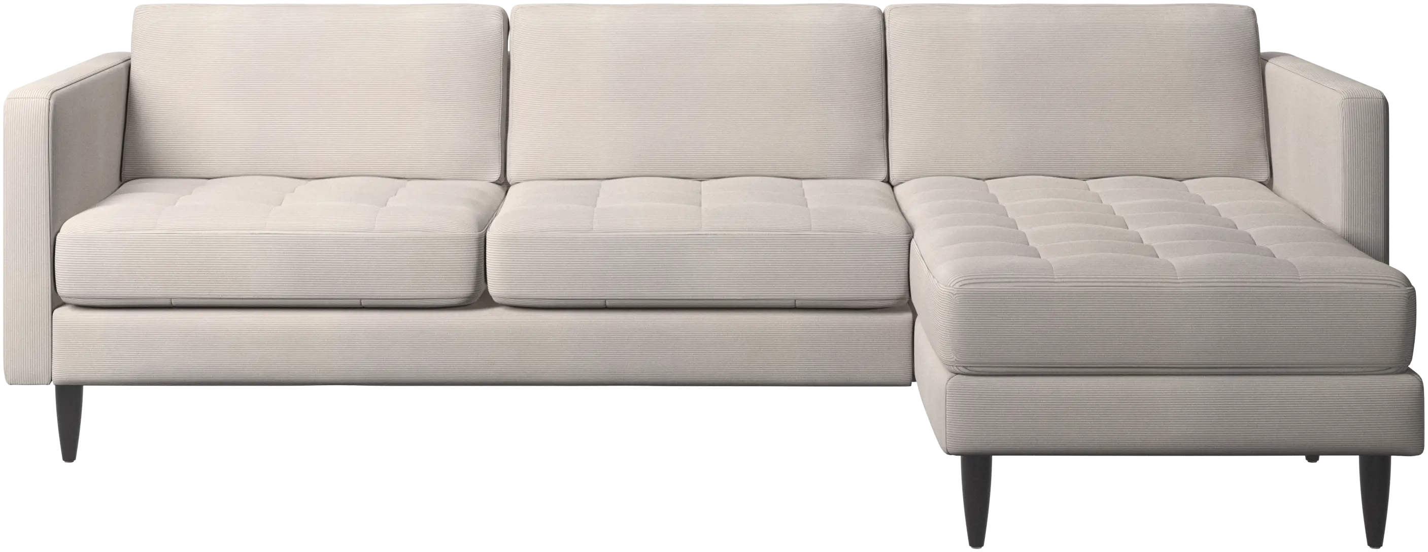 Osaka sofa with resting unit, tufted seat