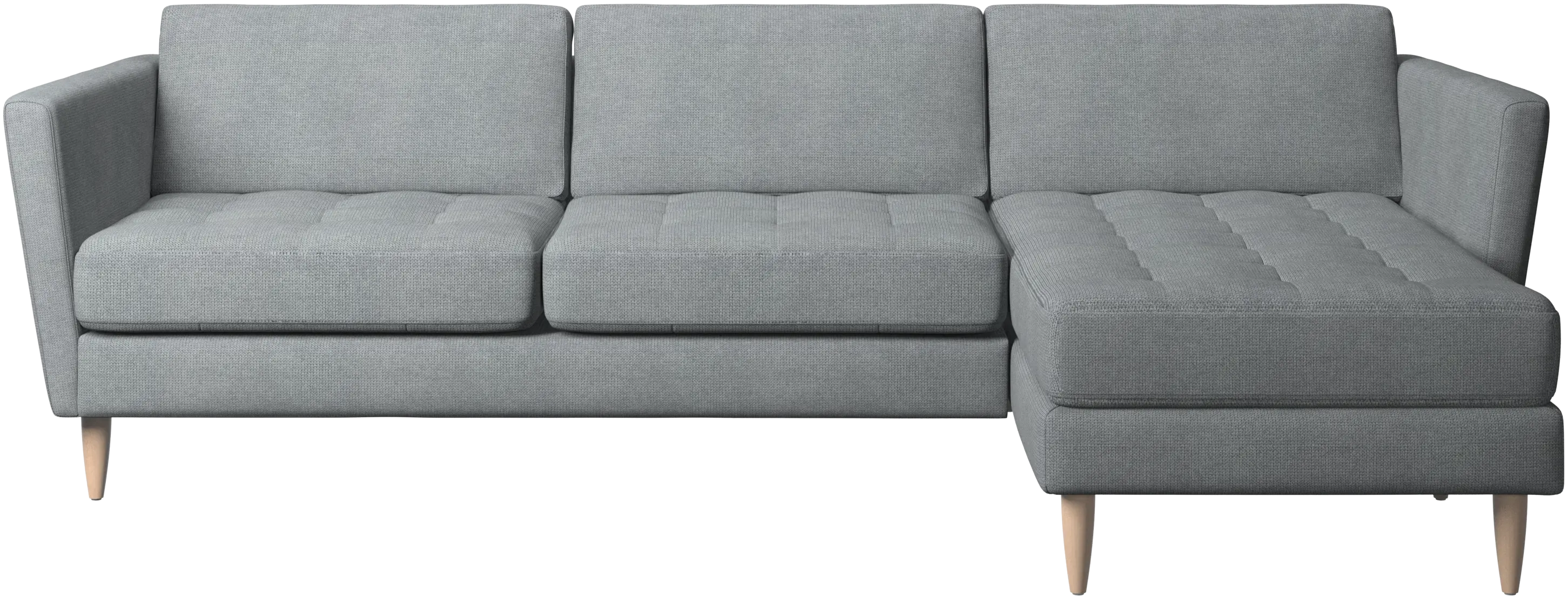 Osaka sofa with resting unit, tufted seat