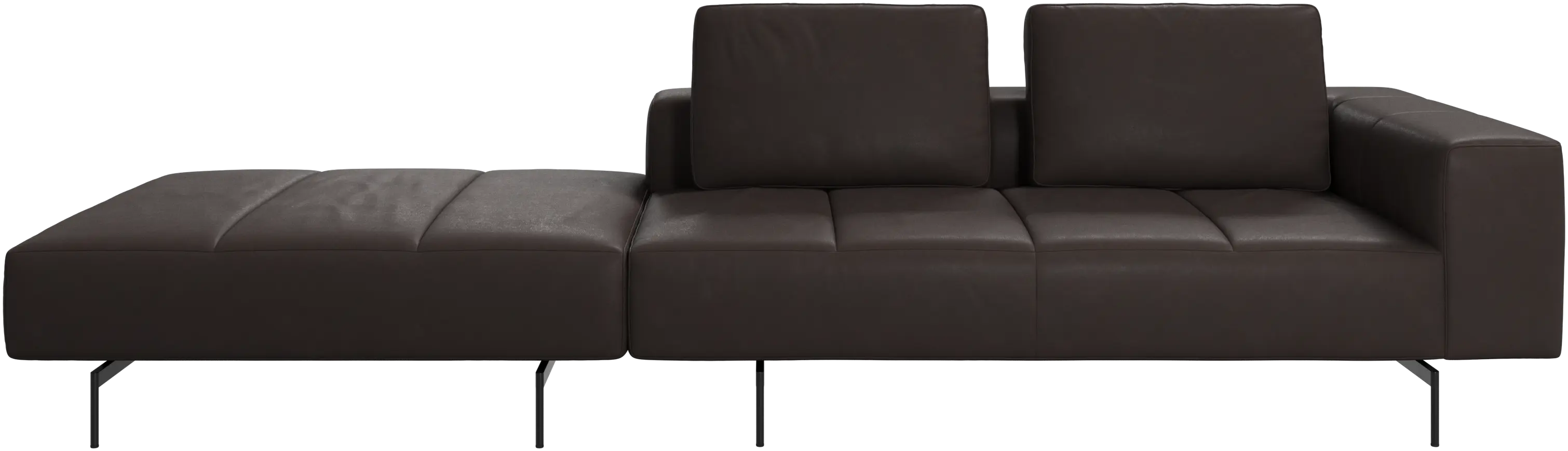 Amsterdam sofa with footstool on left side