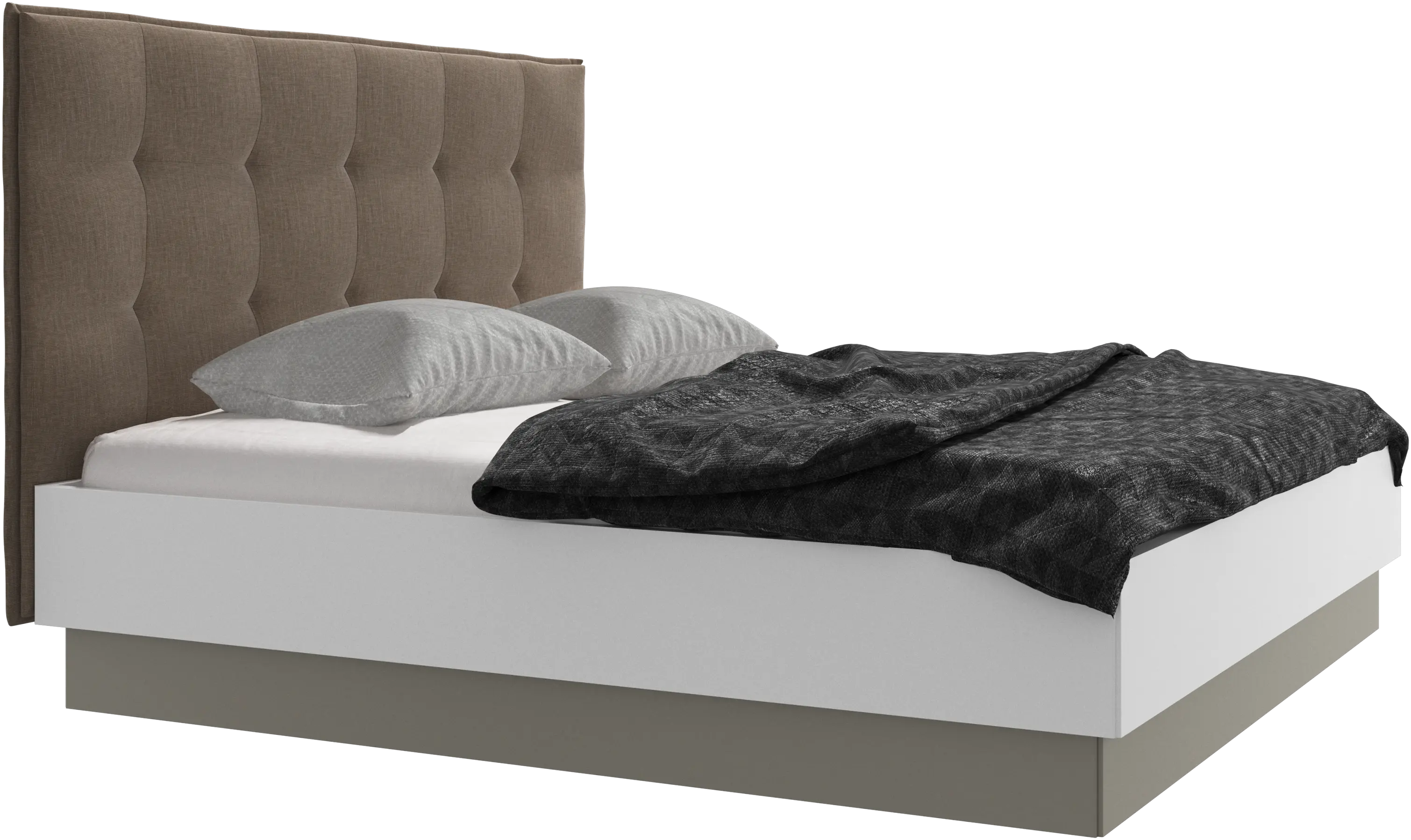 Lugano storage bed with lift-up frame and slats, excl. mattress