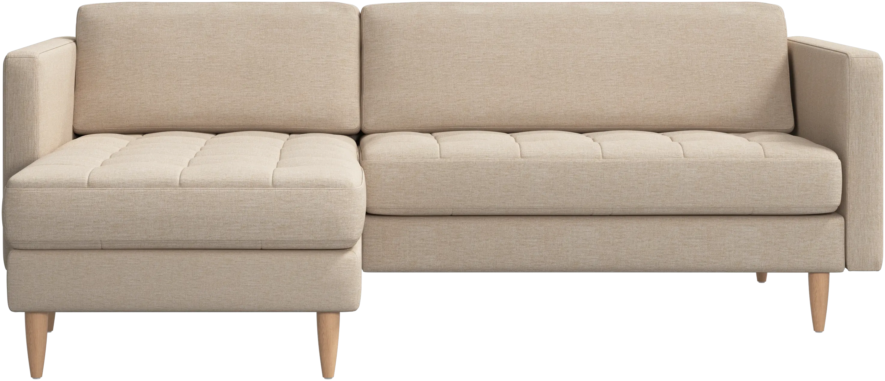 Osaka sofa with resting unit, tufted seat