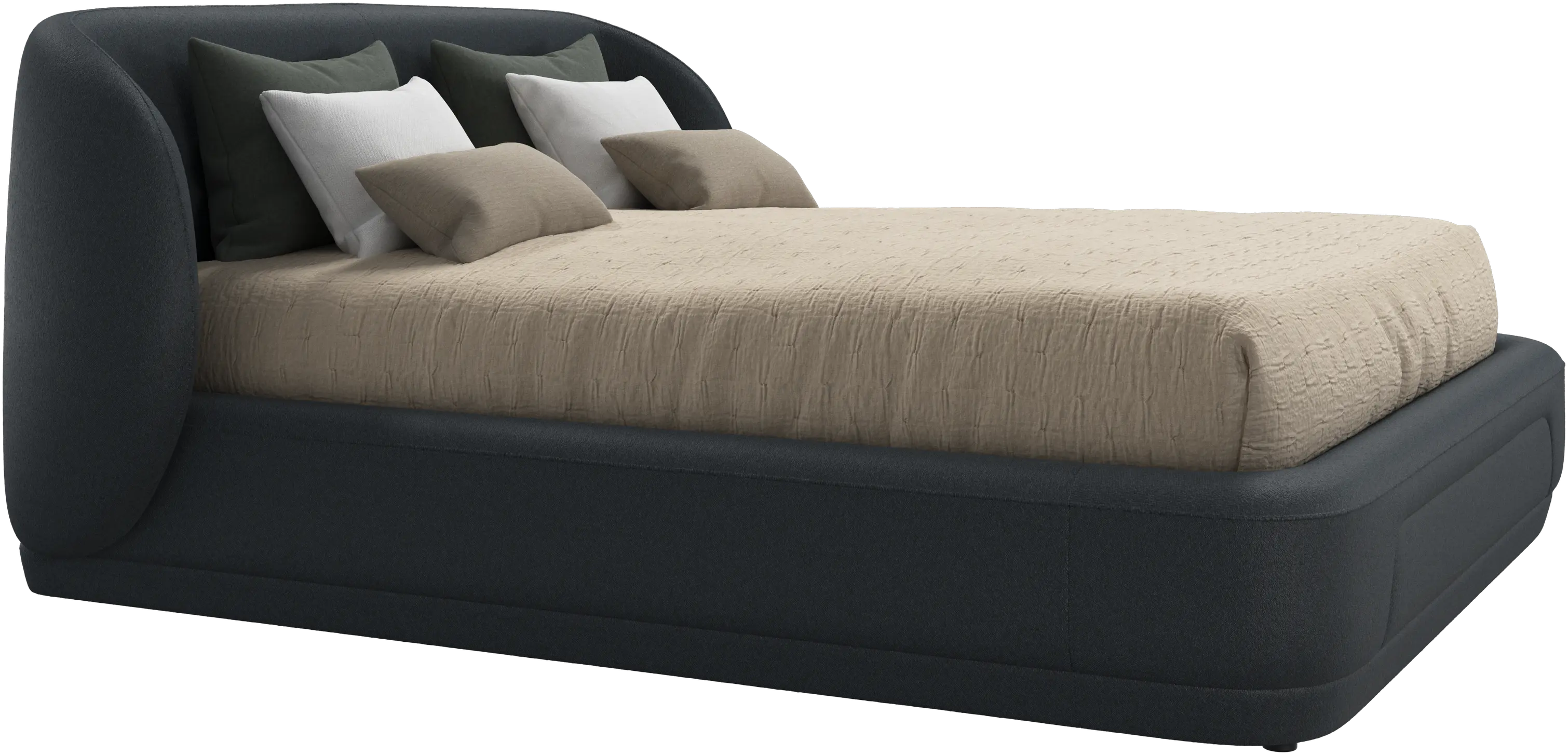 Bolzano bed with slats  - W152,5xL190cm