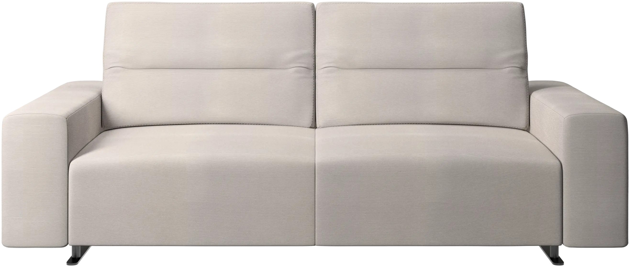 Hampton sofa with adjustable back and storage on the left side