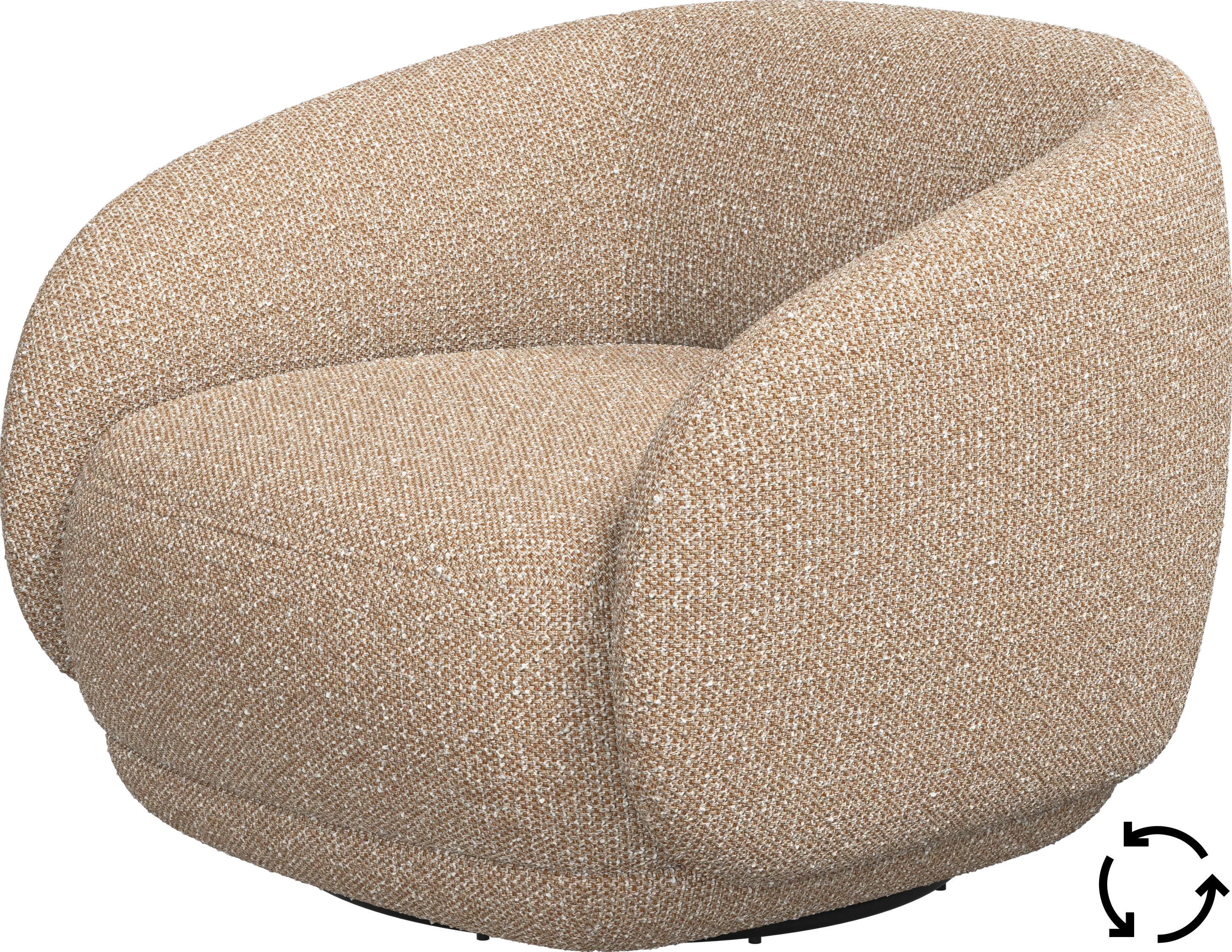 Bolzano chair with swivel base