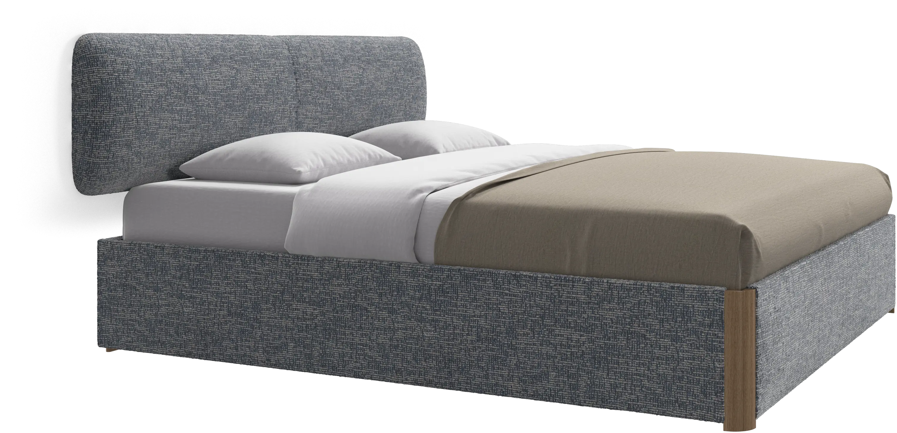 Element sänky, seinään kiinnitettävä pääty, säleillä ja säilytysratkaisulla, ilman patjaa