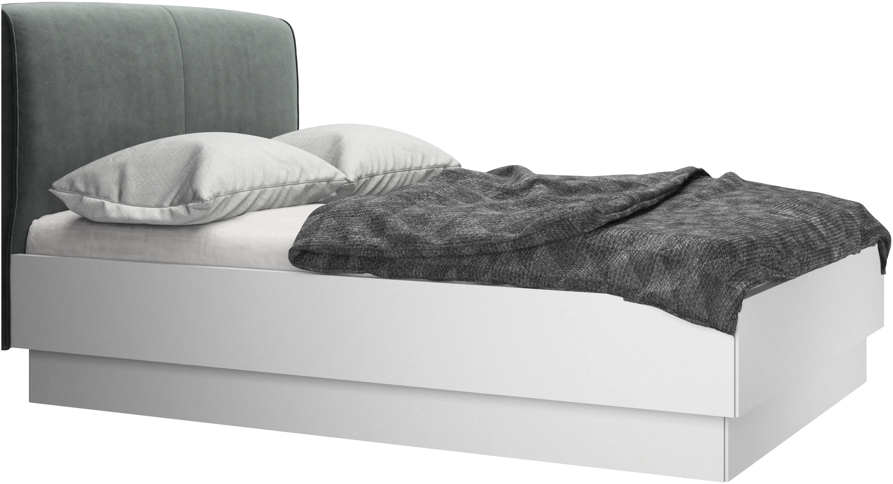 Houston, upholstered bed with storage