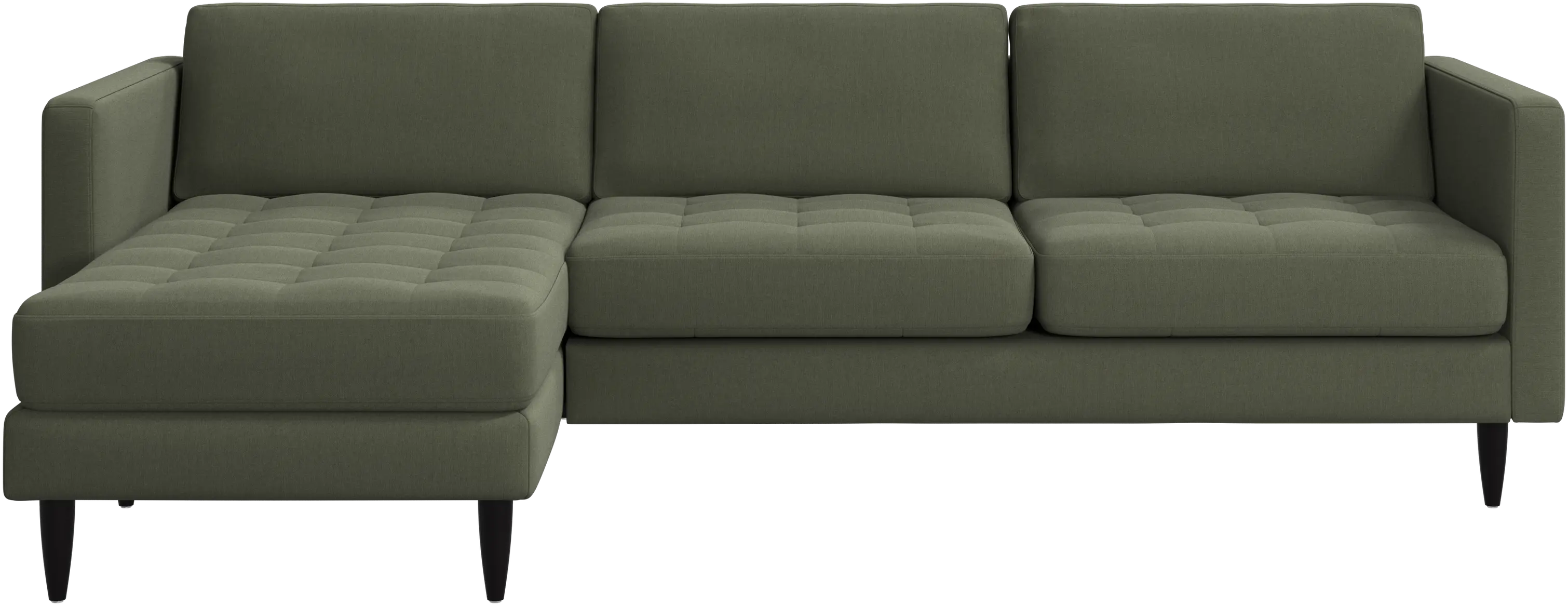 Osaka sofa with resting unit, tufted seat