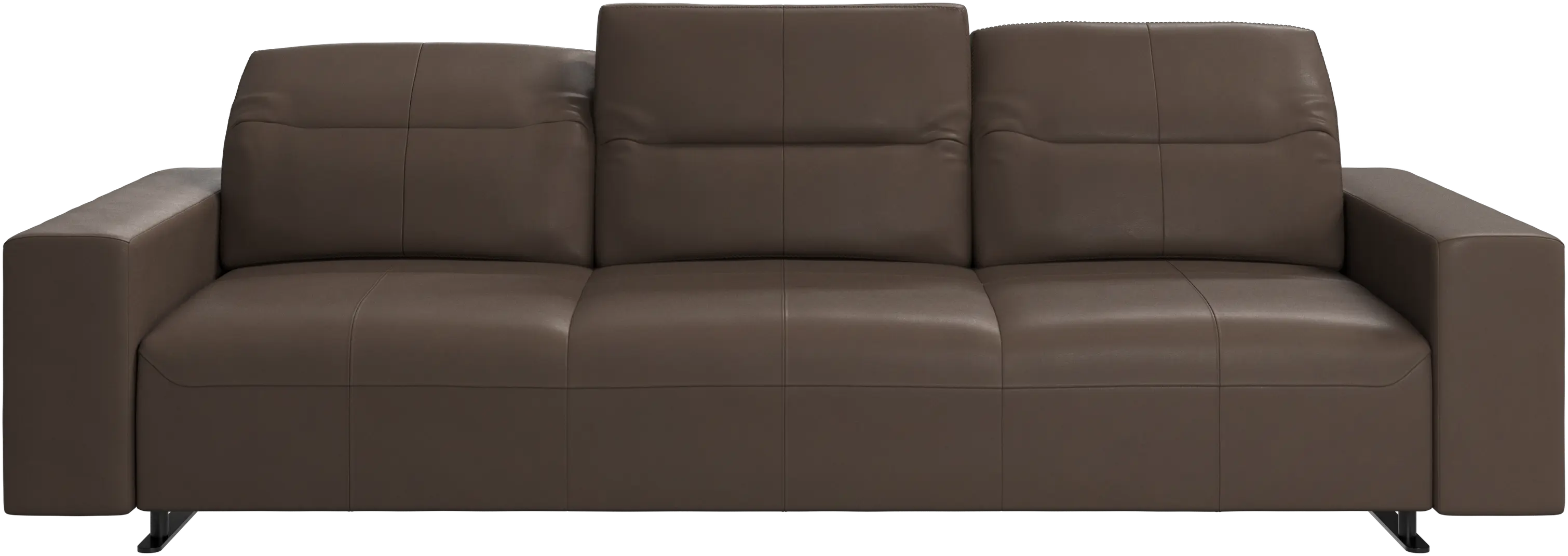 Hampton sofa with adjustable back and storage on the left side