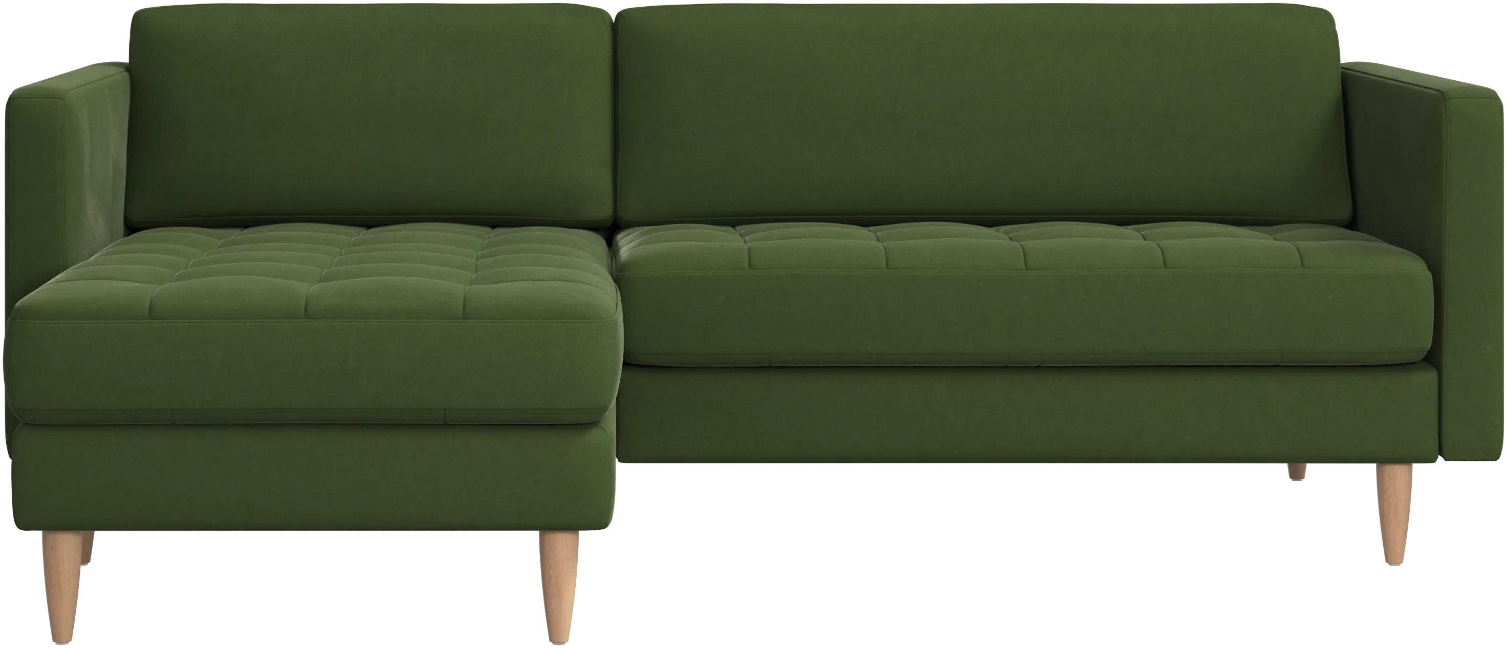Osaka sofa with resting unit, tufted seat