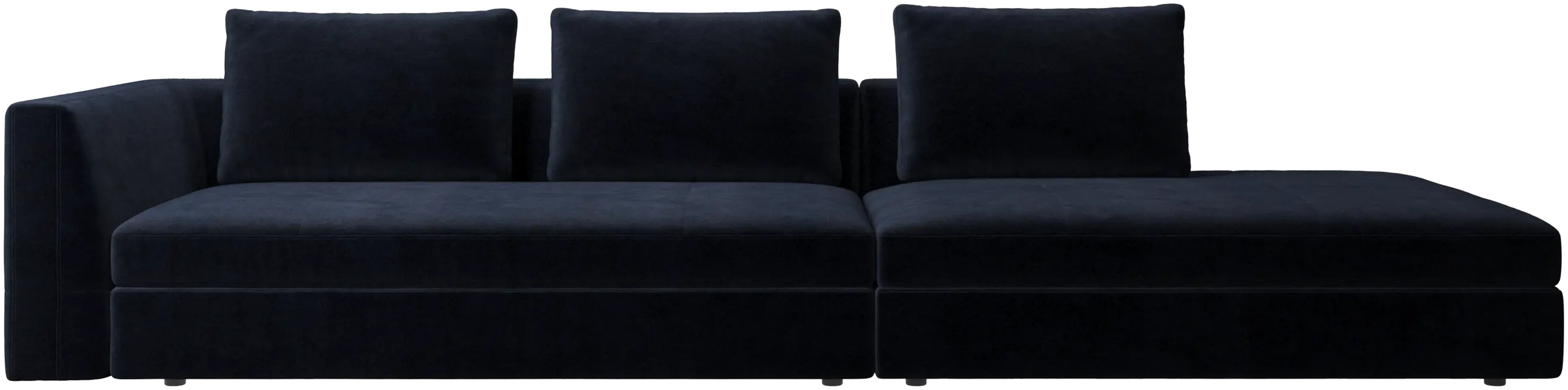 Bergamo sofa with lounging unit