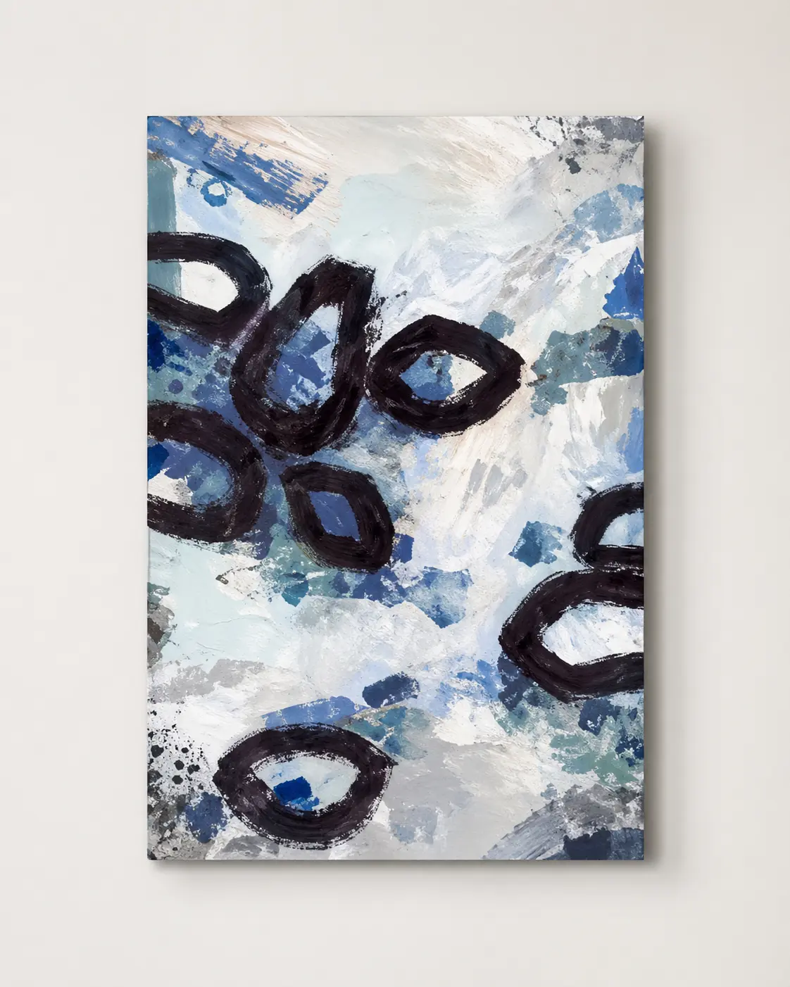 Accessories [Blue shadow] Blue shadow original oil painting, mixed colours. H180xW130cm. 104011030900