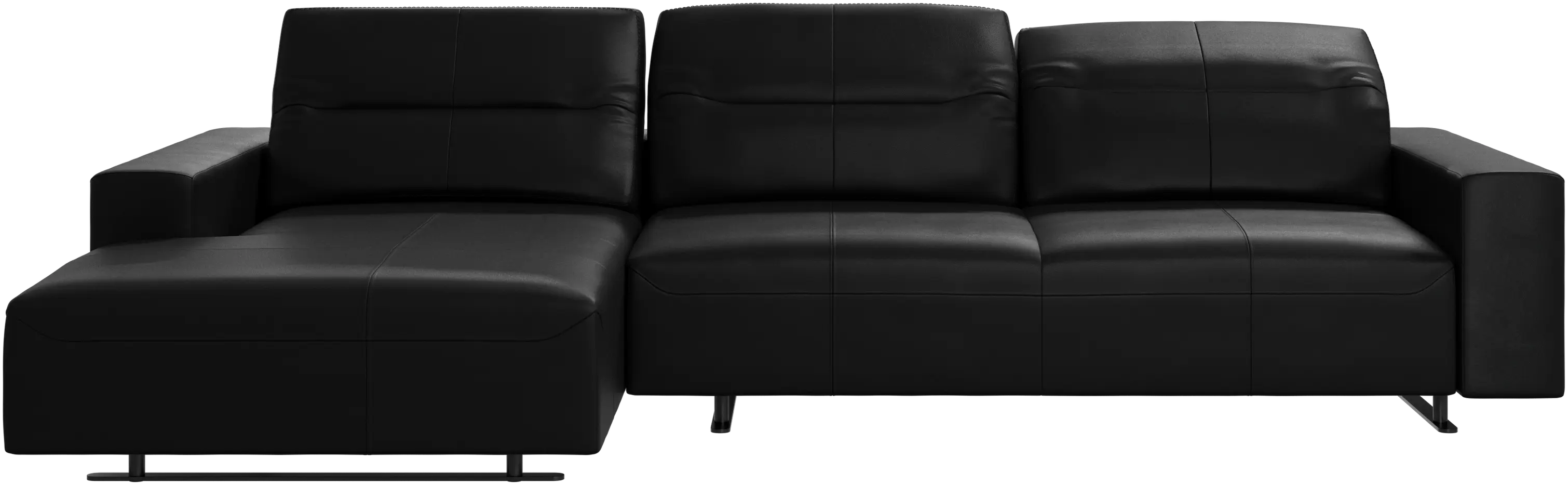 Hampton sofa with adjustable back and resting unit left side
