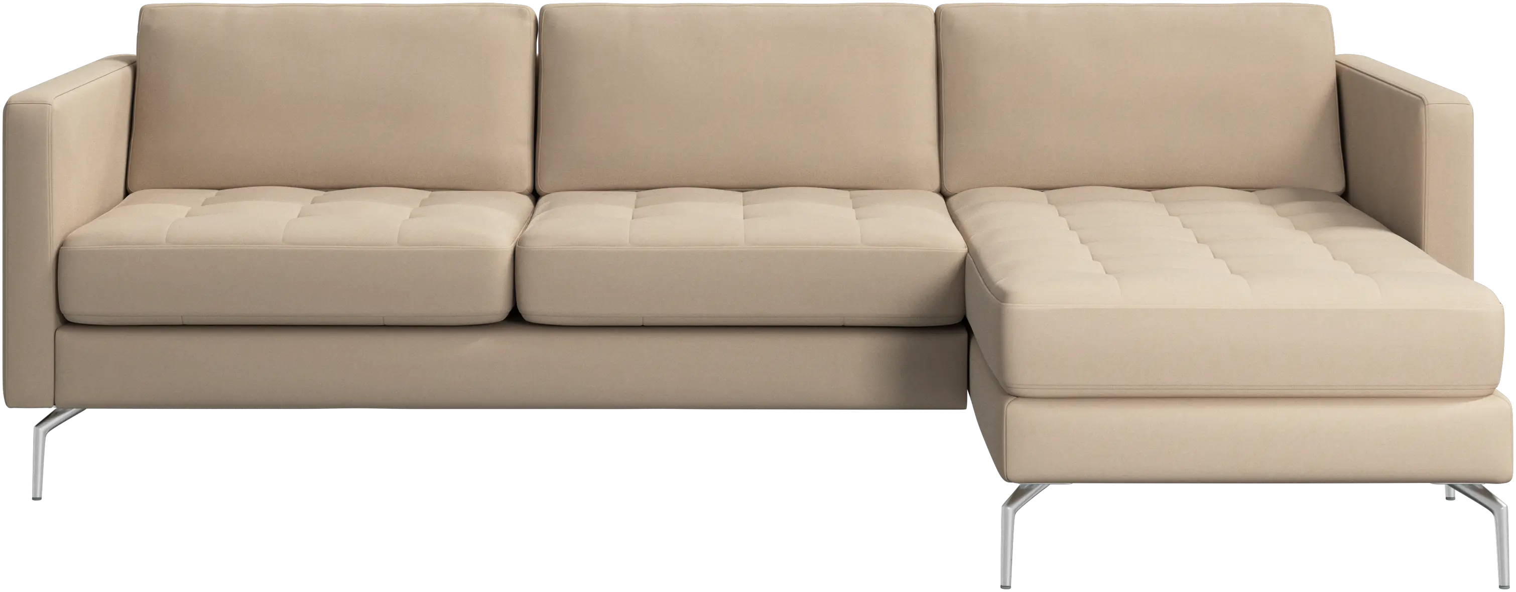 Osaka sofa with resting unit, tufted seat