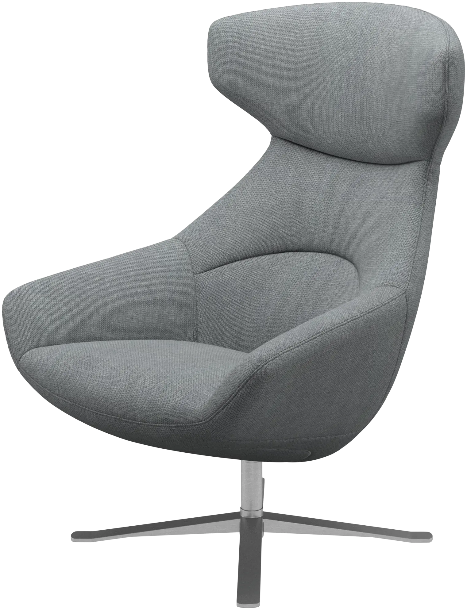 Porto chair with reclining back function and swivel base