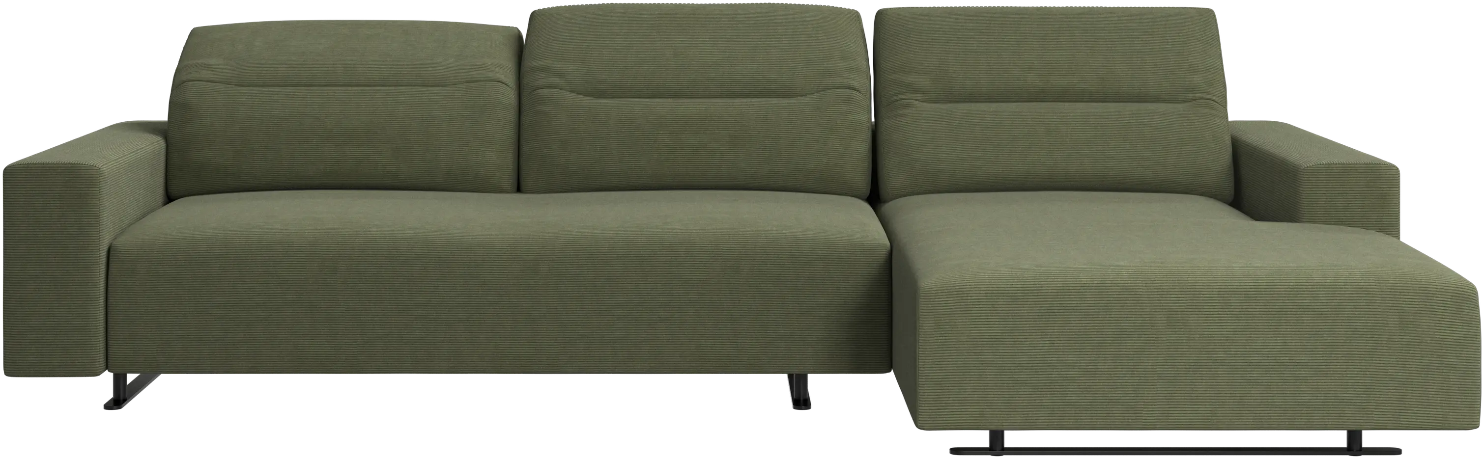 Hampton sofa with adjustable back and resting unit right side