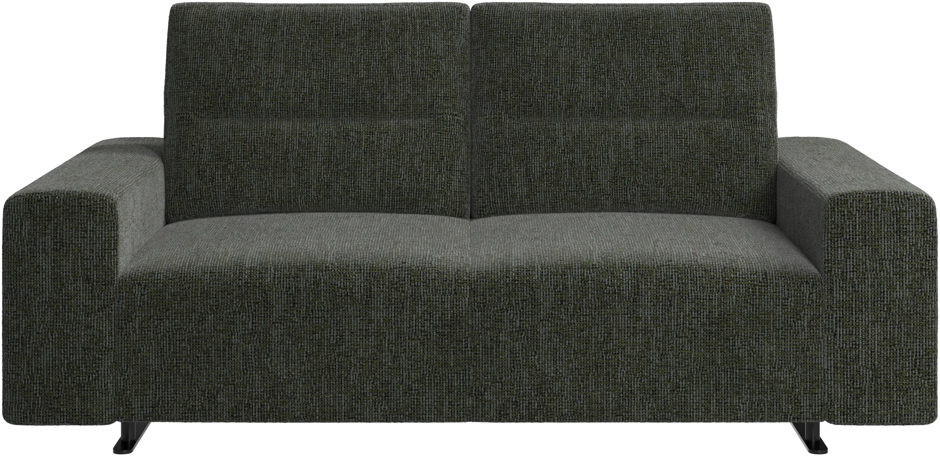 Hampton sofa with adjustable back and storage on the left side