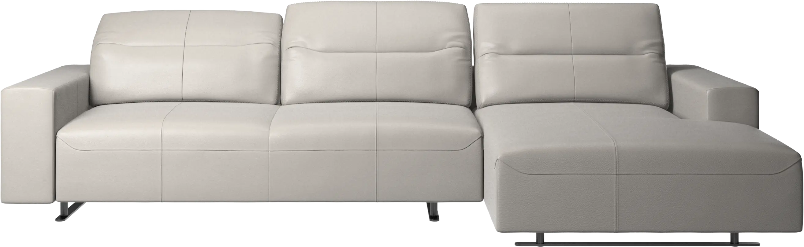 Hampton sofa with adjustable back and resting unit right side