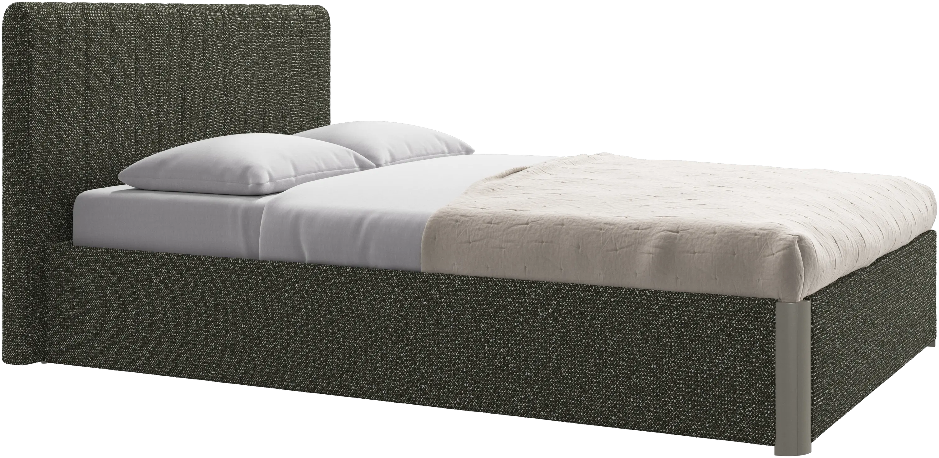 Element bed, bed-mounted headboard, with slats, excl. mattress