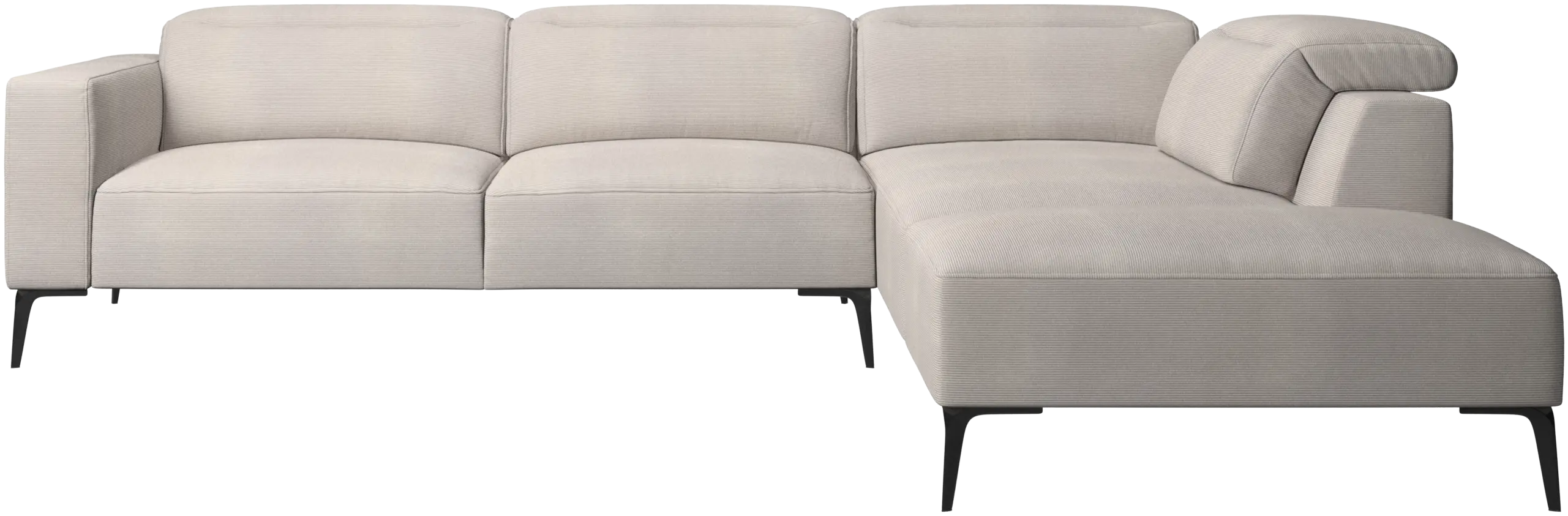 Zürich corner sofa with lounging unit