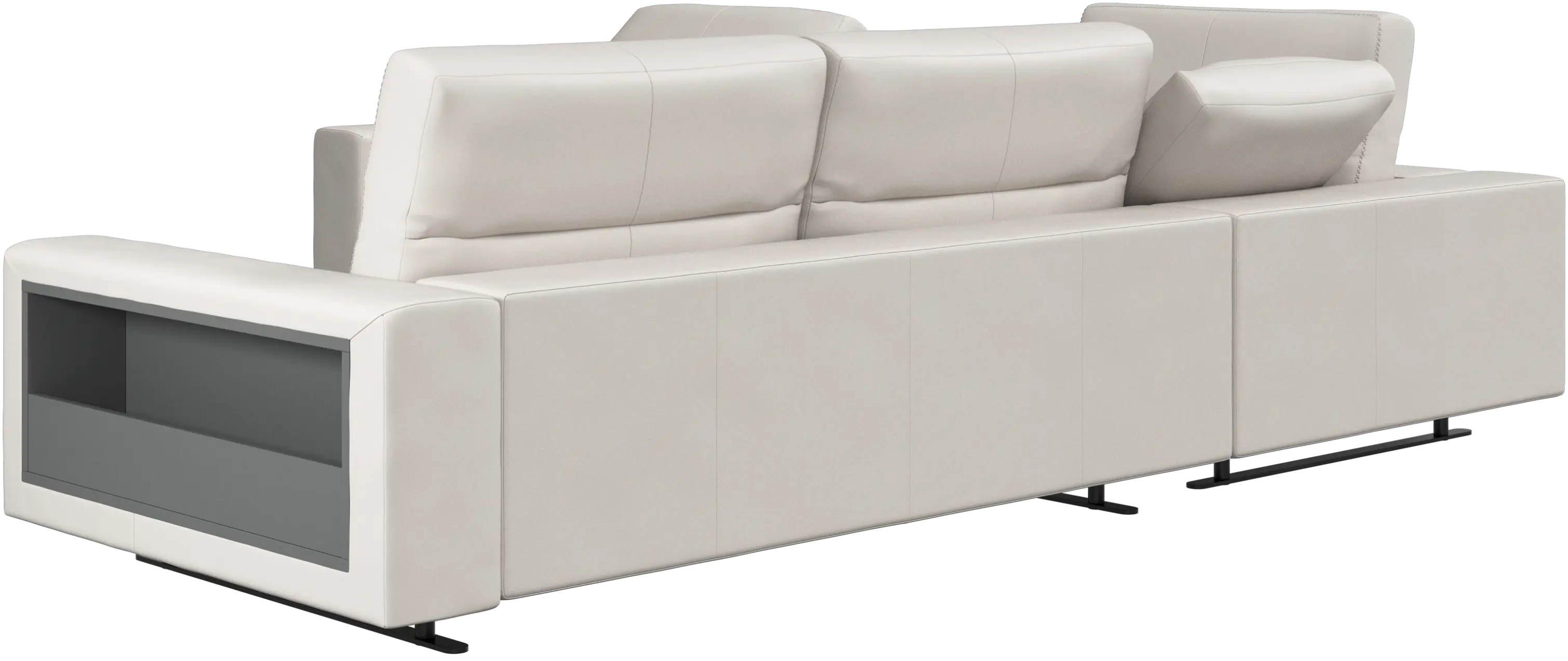 Hampton corner sofa with adjustable back and storage
